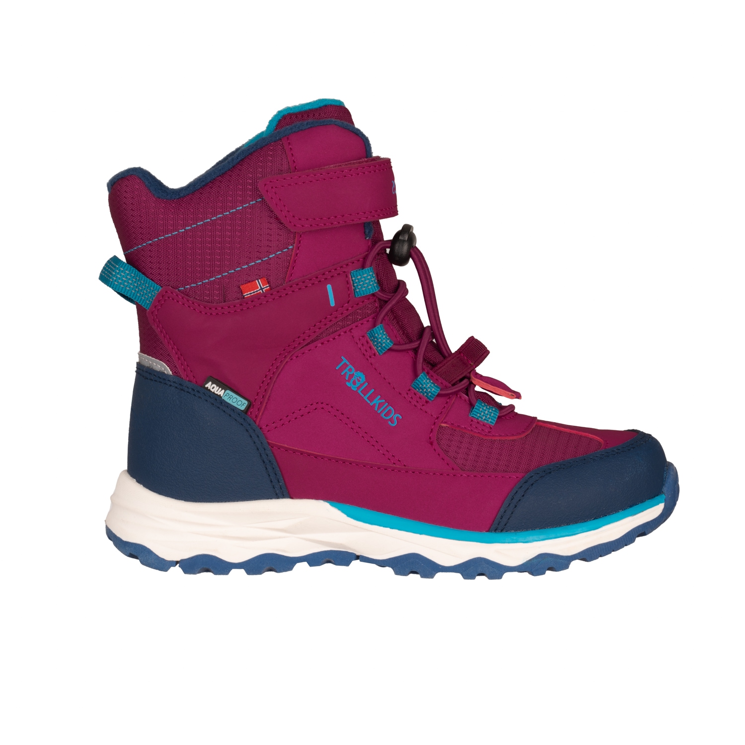 TROLLKIDS Winterstiefel »KIDS HAFJELL WINTER BOOTS XT«, wasserdicht, Klettverschluss, reflektierende Details