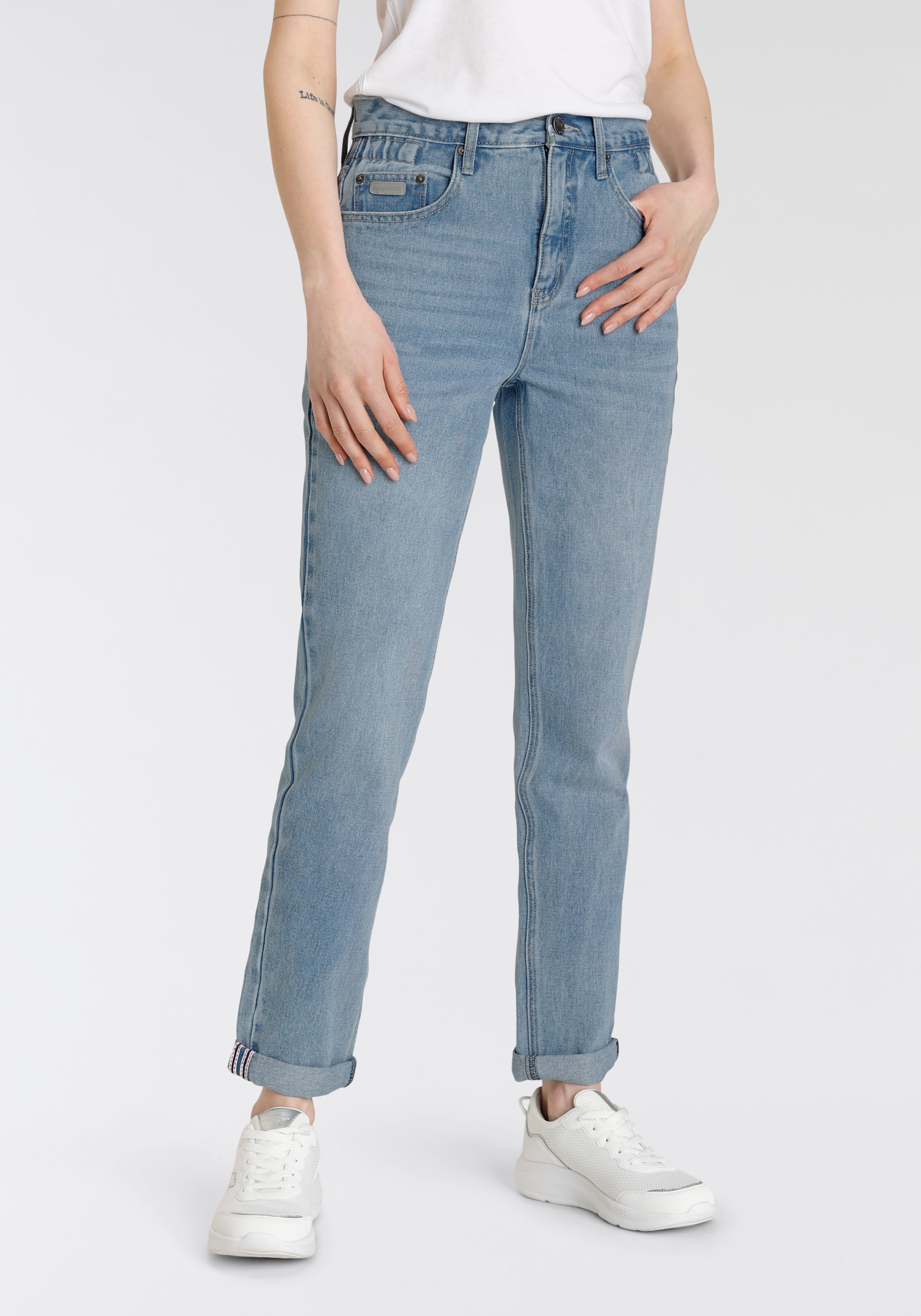 KangaROOS High-waist-Jeans »Karotten-Jeans« in Paperback-Optik NEUE KOLLEKTION