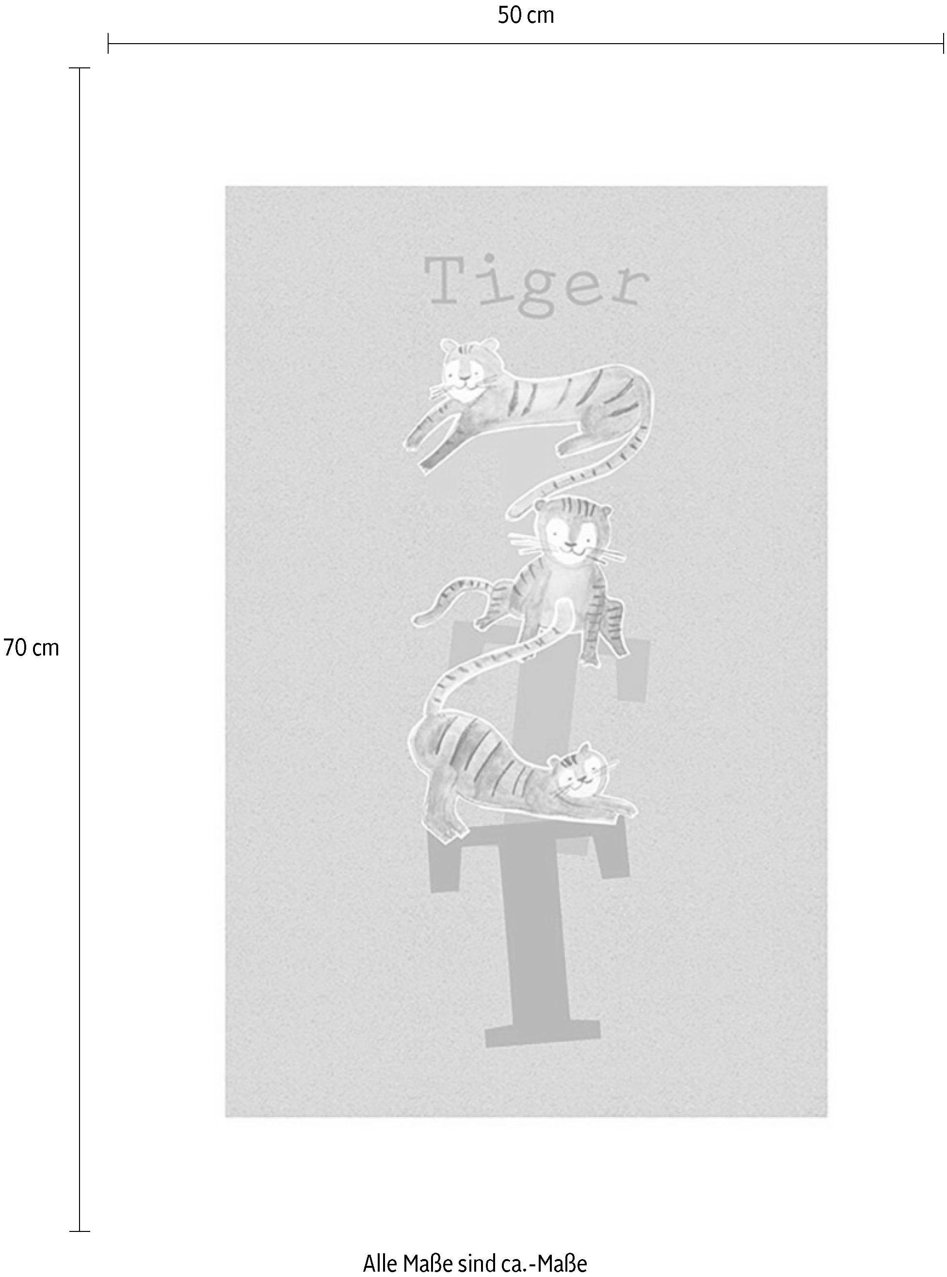 Komar Bild »ABC Animal T«, Buchstaben, (1 St.), Wandbild zur Dekoration - ohne Rahmen
