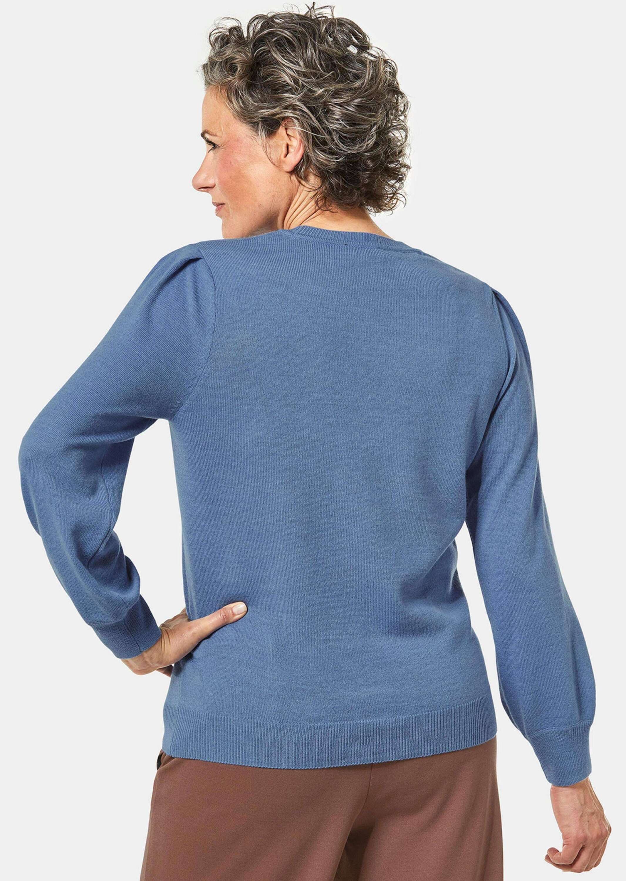 GOLDNER Strickpullover »Weicher Strickpullover mit modernen Ballonärmeln« Ohne