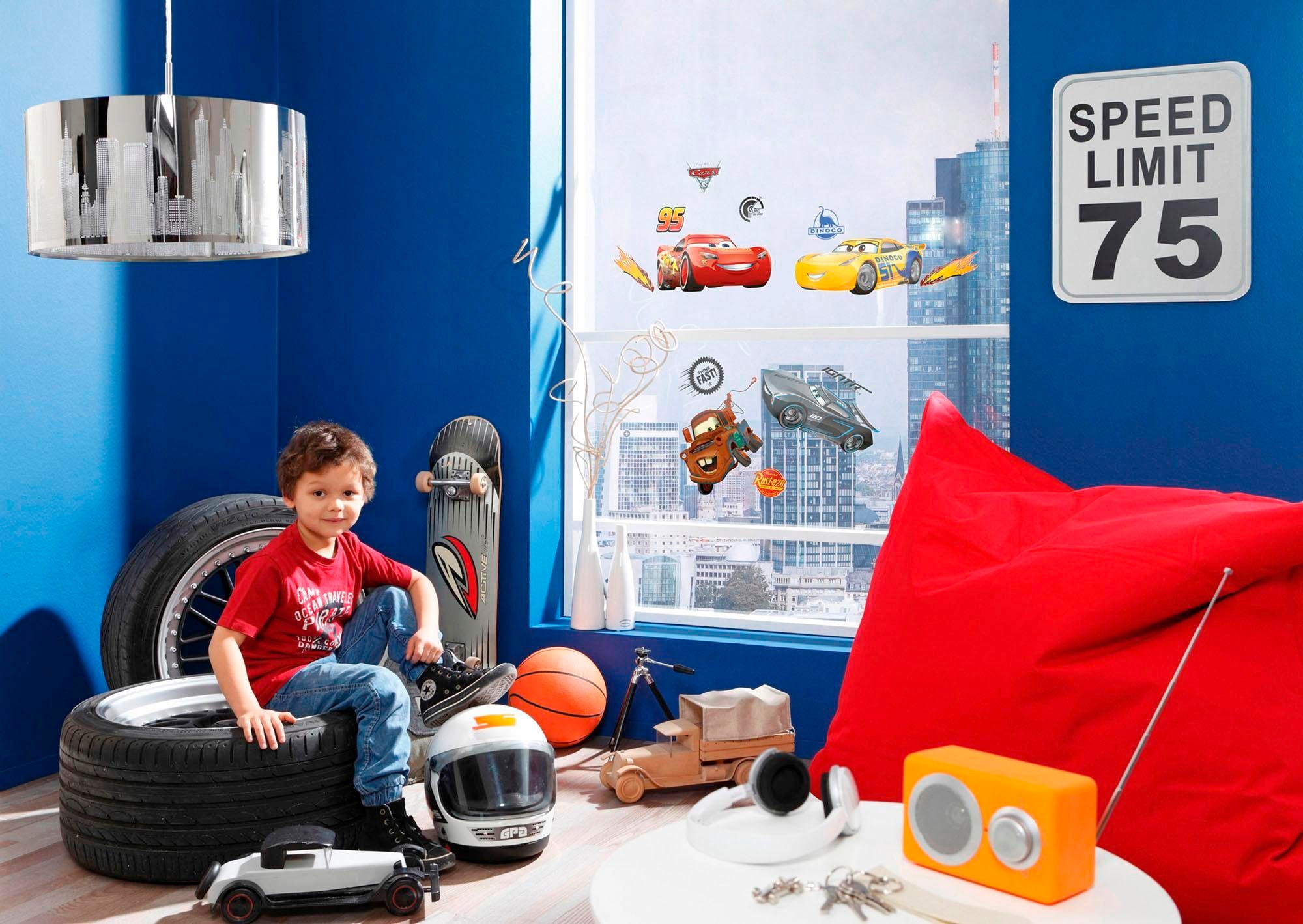 Komar Fensterbild »Cars3« 31x31 cm (Breite x Höhe), selbsthaftend