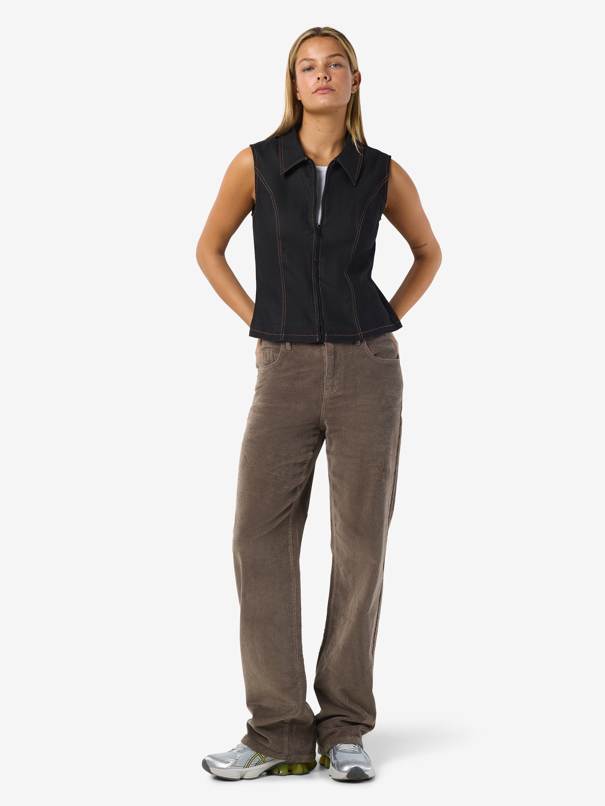 Noisy may Cordhose »NMYOLANDA NW WIDE LEG CORDUROY NOOS«