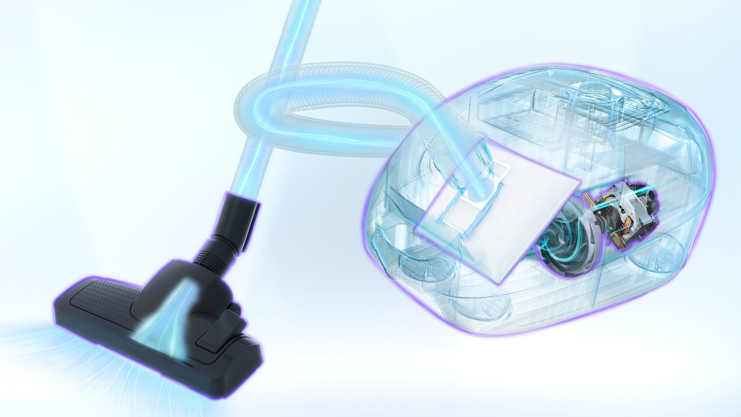 BOSCH Bodenstaubsauger »Serie 8 BGB75X650, ideal für Allergiker, 10 Jahre Motorgarantie« 650 W mit Beutel Hygiene-Filter, XXL-Polsterdüse, XXL-Fugendüse, langes Kabel, schwarz