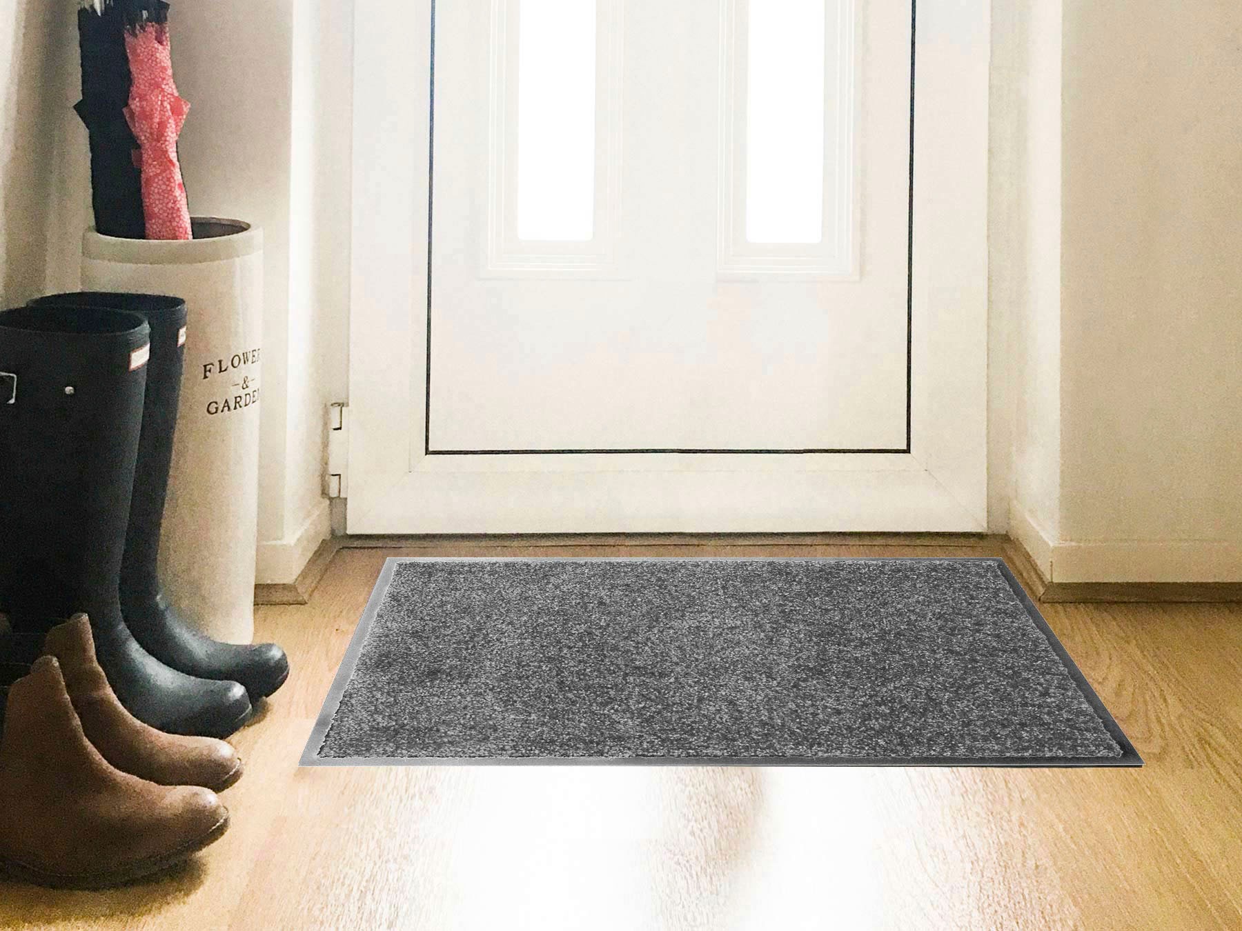 Primaflor-Ideen in Textil Fußmatte »Schmutzfangmatte CLEAN PRO, Made in Belgium«, rechteckig, 8 mm Höhe, Uni-Farben, UV-beständig, strapazierfähig, waschbar