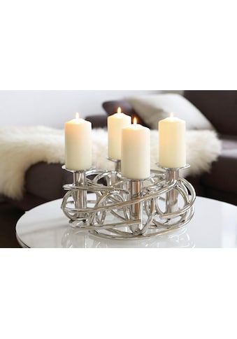 Kerzenständer »Dekokranz CORONA, Ø ca. 40 cm, Adventsleuchter, Weihnachtsdeko«
