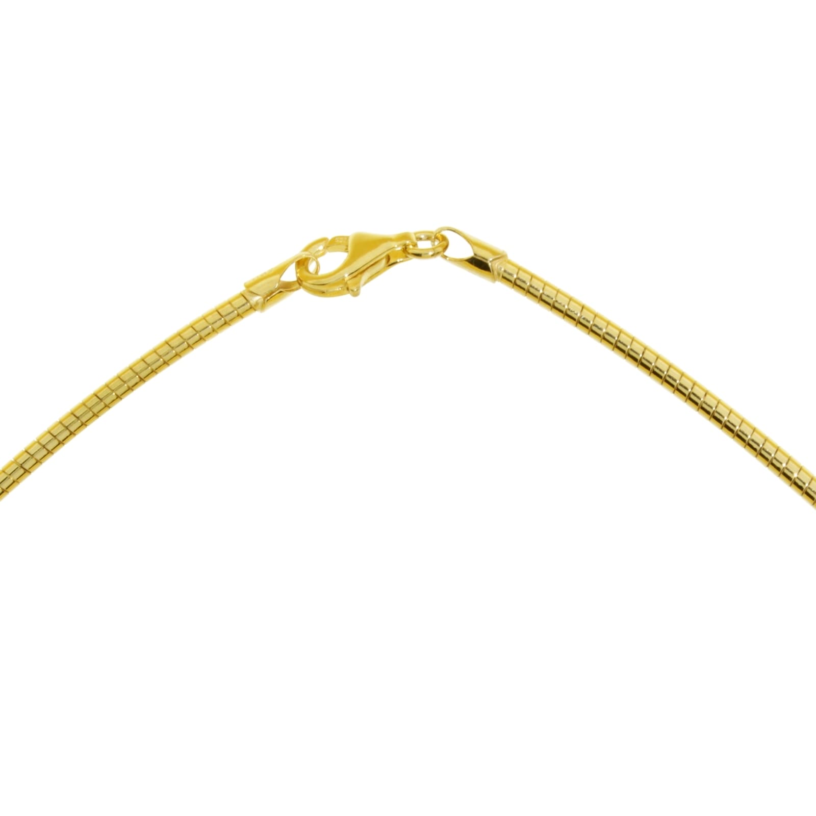 OSTSEE-SCHMUCK Halsreif »- Omega 2,2 mm - Silber 925/000, vergoldet - ,«