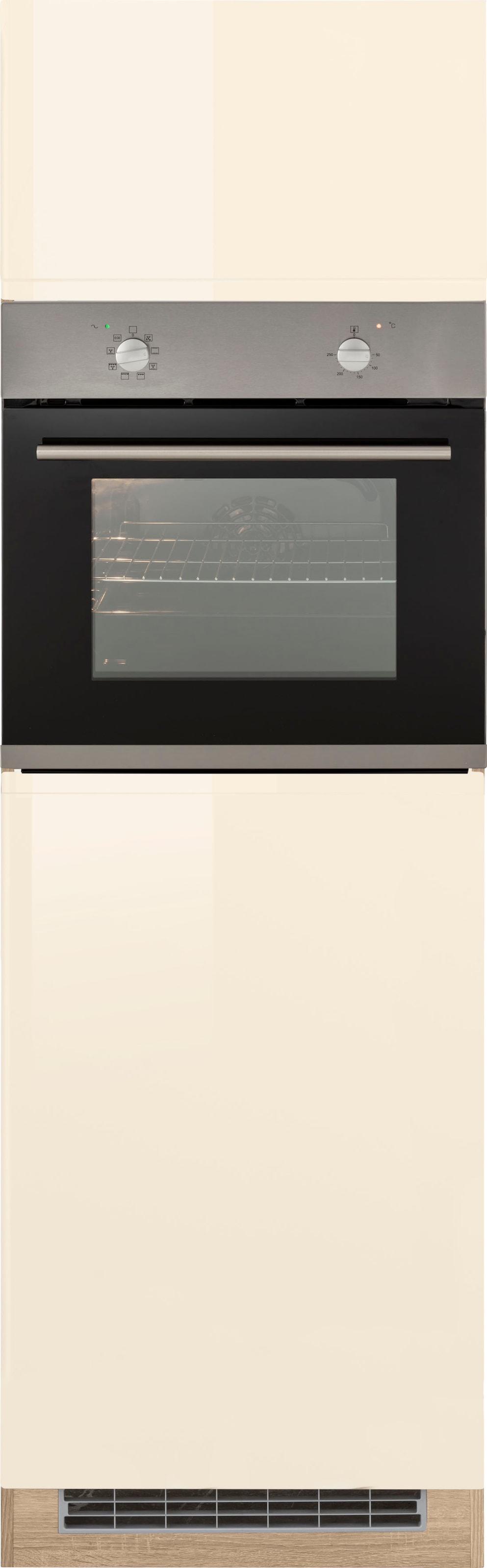 HELD MÖBEL Backofen/Kühlumbauschrank »Virginia«, 200 cm hoch, 60 cm breit, Nische für Ofen B/H/T: 56/59/55 cm