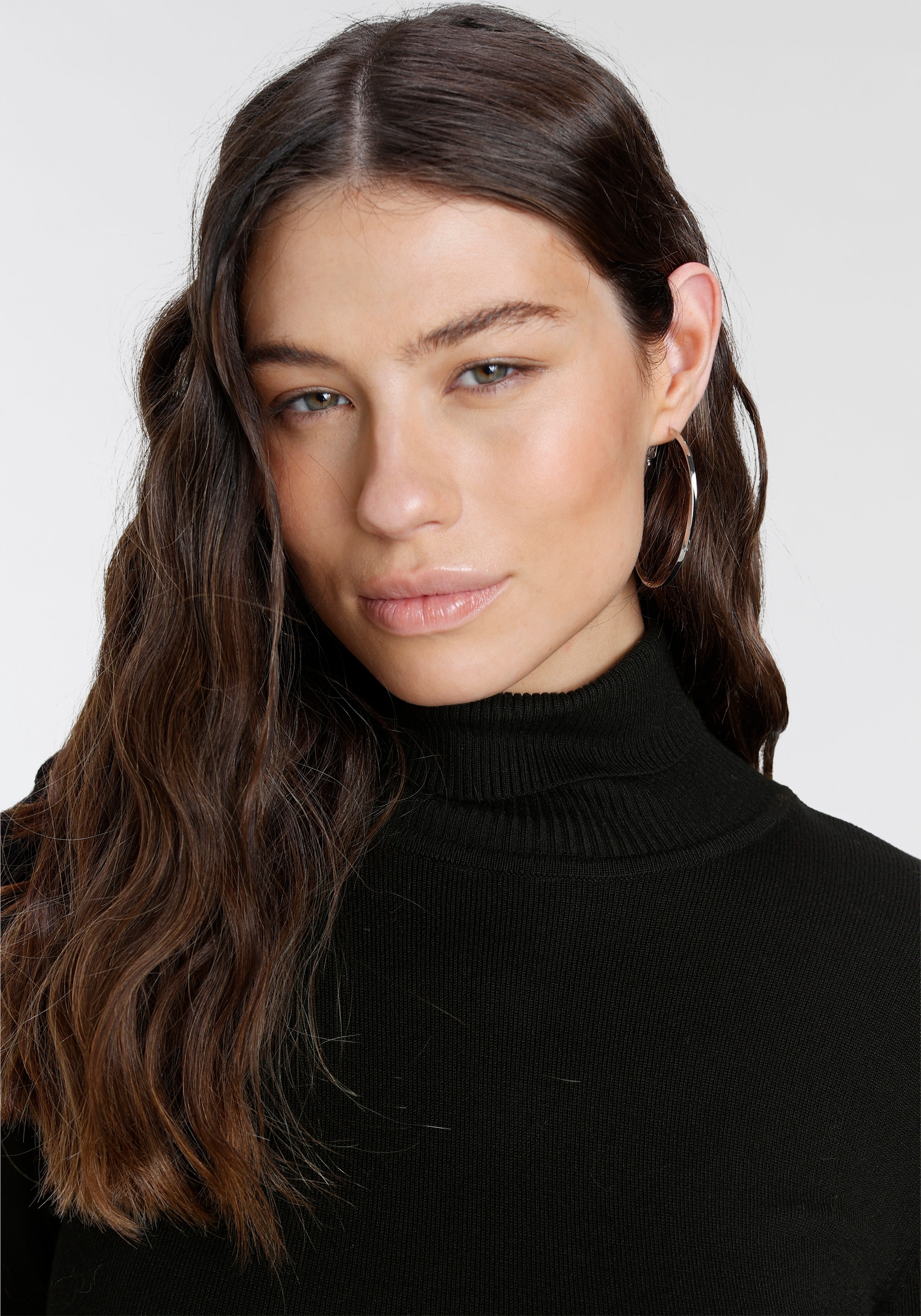 Laura Scott Rollkragenpullover, in figurbetonter Longform