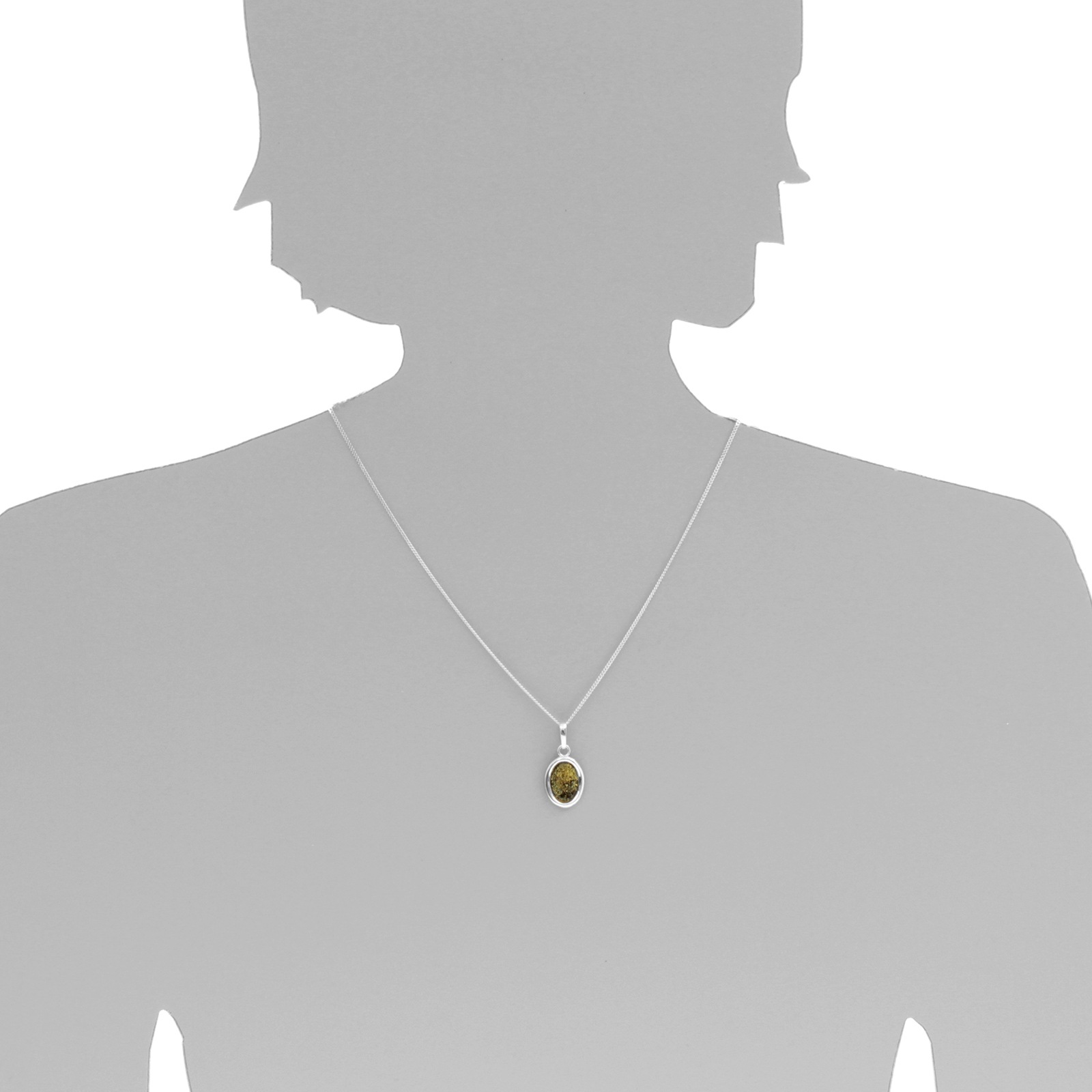 OSTSEE-SCHMUCK Kettenanhänger »- Erlana - Silber 925/000 - Bernstein«