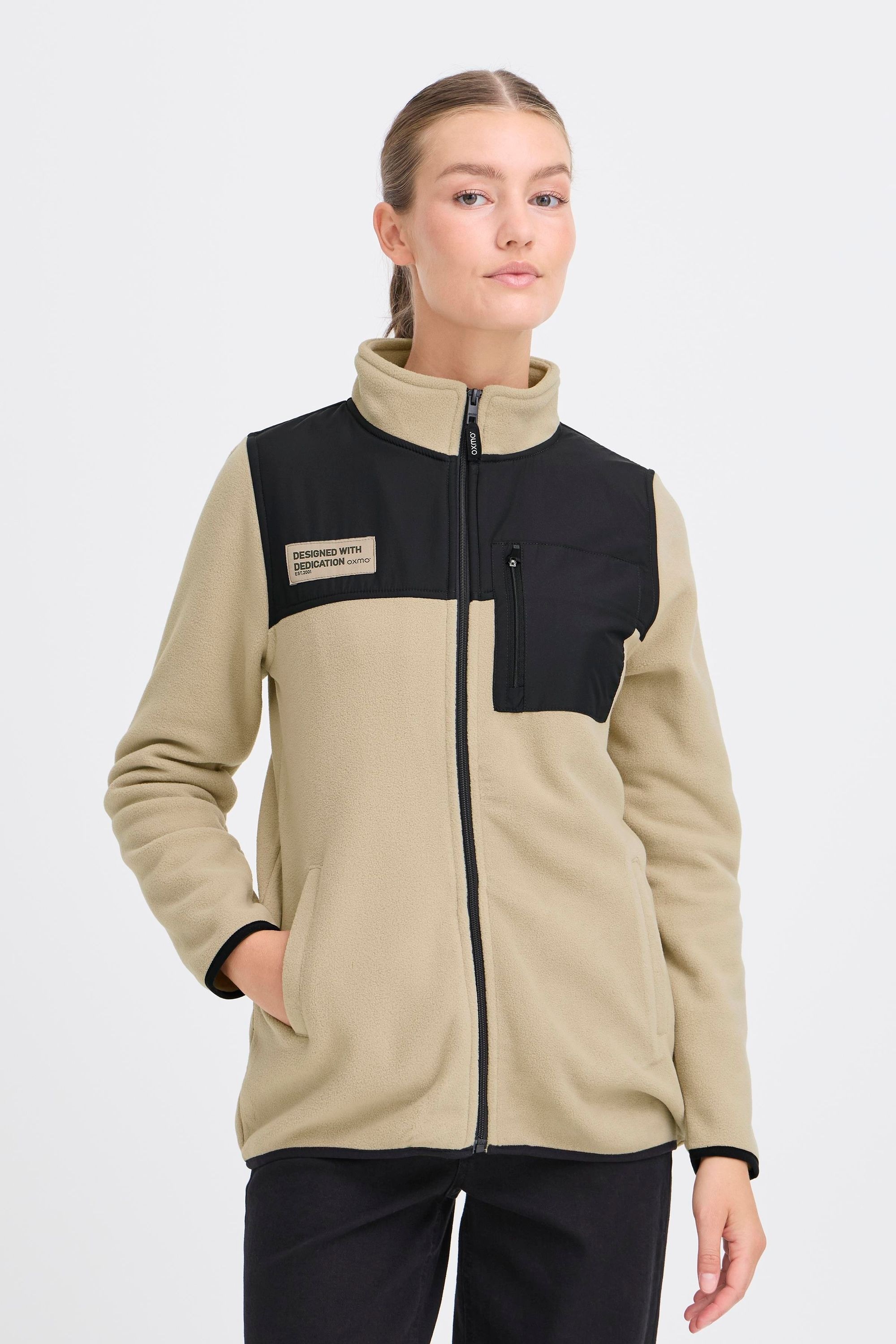 OXMO Trainingsjacke »Trainingsjacke OXNETE FLEECE JACKET«