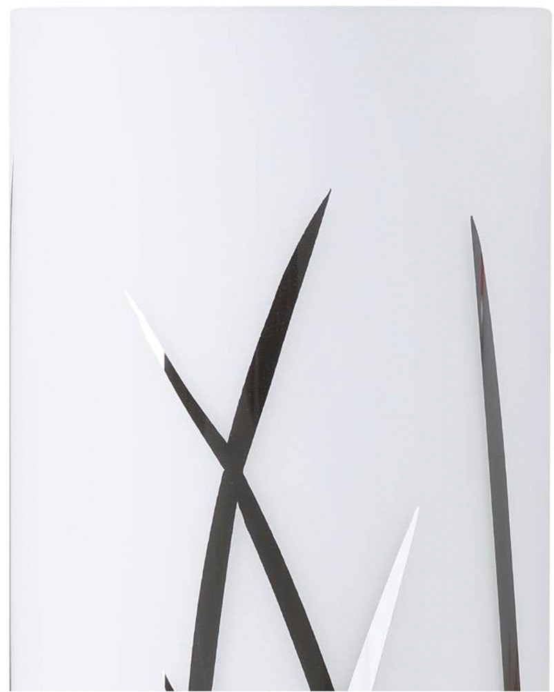 EGLO Tischleuchte »RIVATO Tischlampe, Nachttischlampe, Glas mit Dekor, weiß, chrom, E27« E27 Gräser-Dekor, elegant, modern, Wohnzimmer, Schlafzimmer, 26x9cm