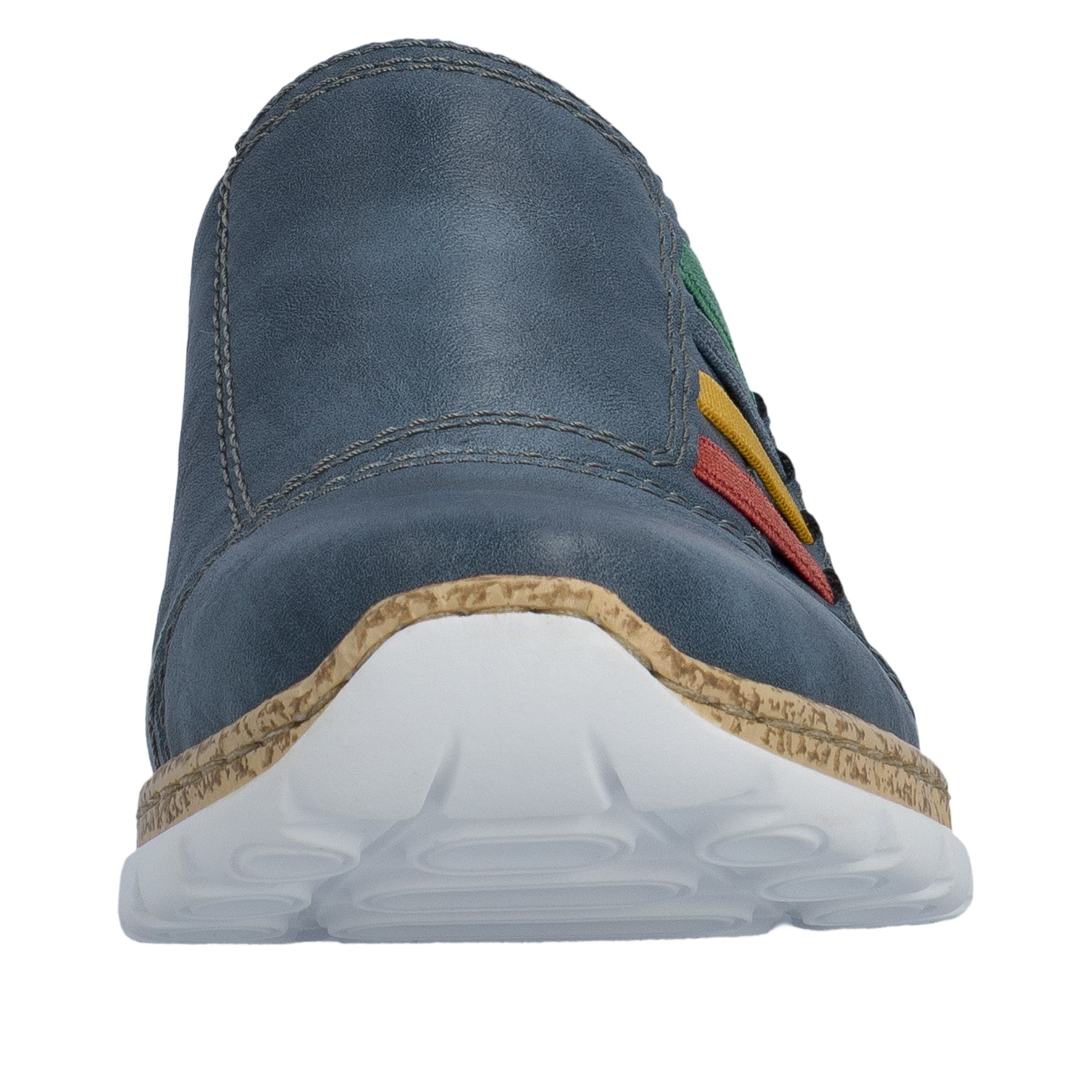 Rieker Slipper  Slip-on Sneaker, Schlupfschuh, Halbschuh mit bunten Stretcheinsätzen