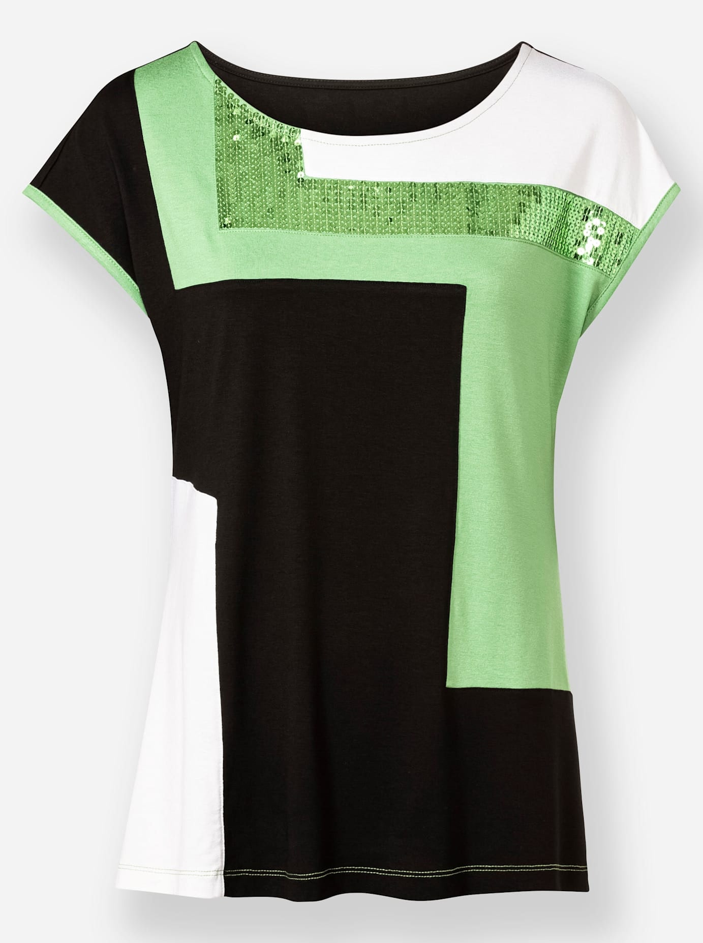 Inspirationen Kurzarmshirt »Patchshirt« 1 Stk.