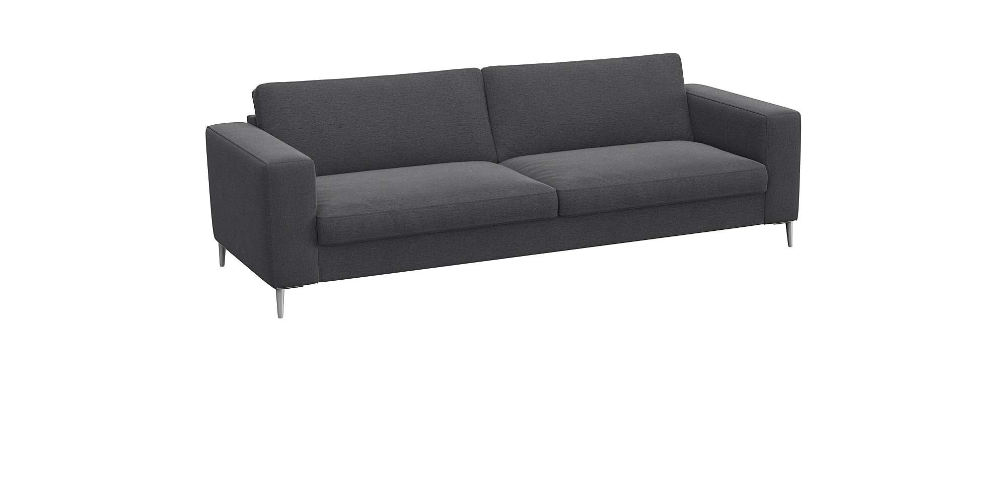 FLEXLUX 3-Sitzer »Fiore, super Sitzkomfort durch Kaltschaum im Sitz« breite Armlehnen, Füße Alu