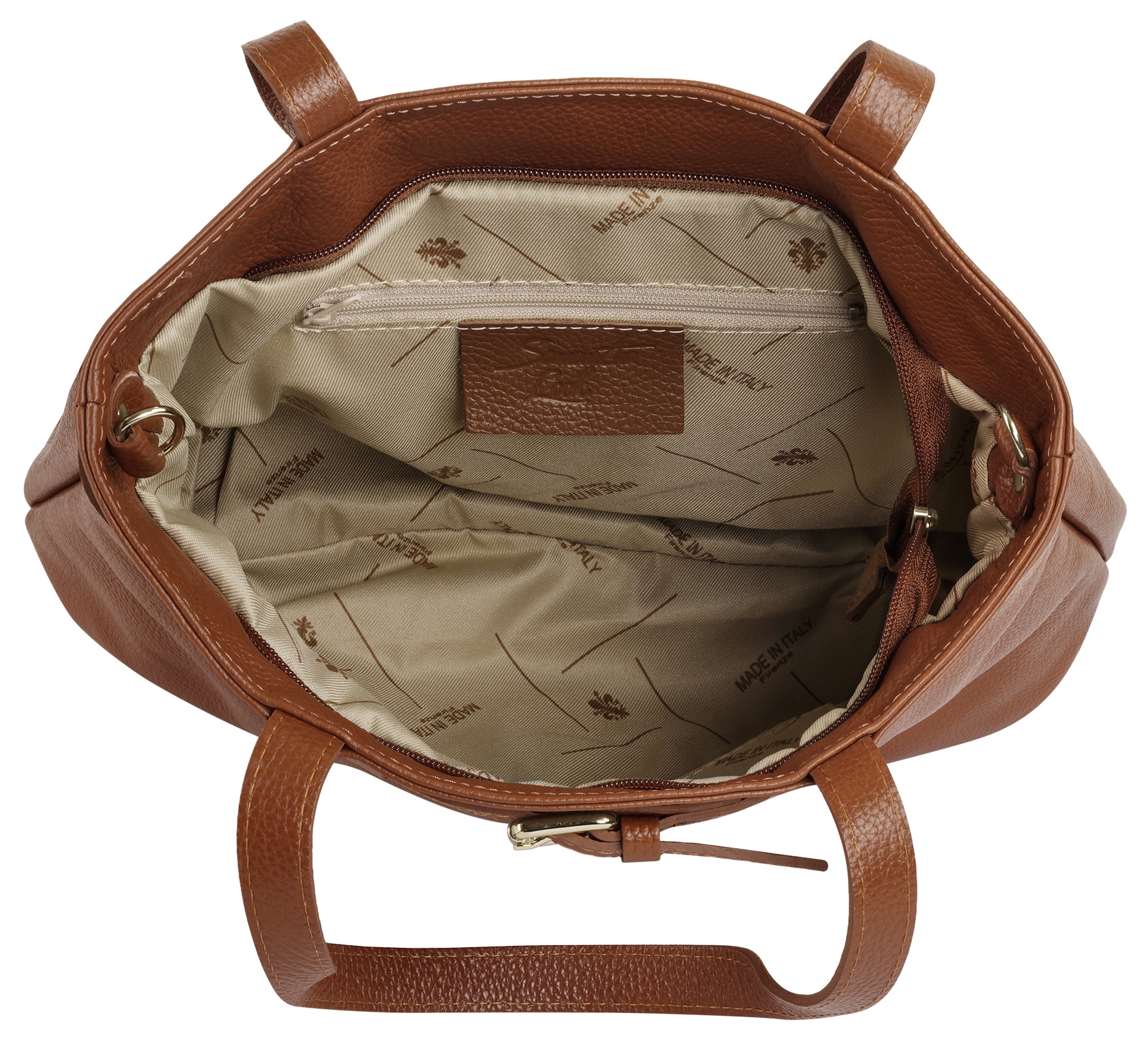 Samantha Look Shopper echt Leder, Made in Italy