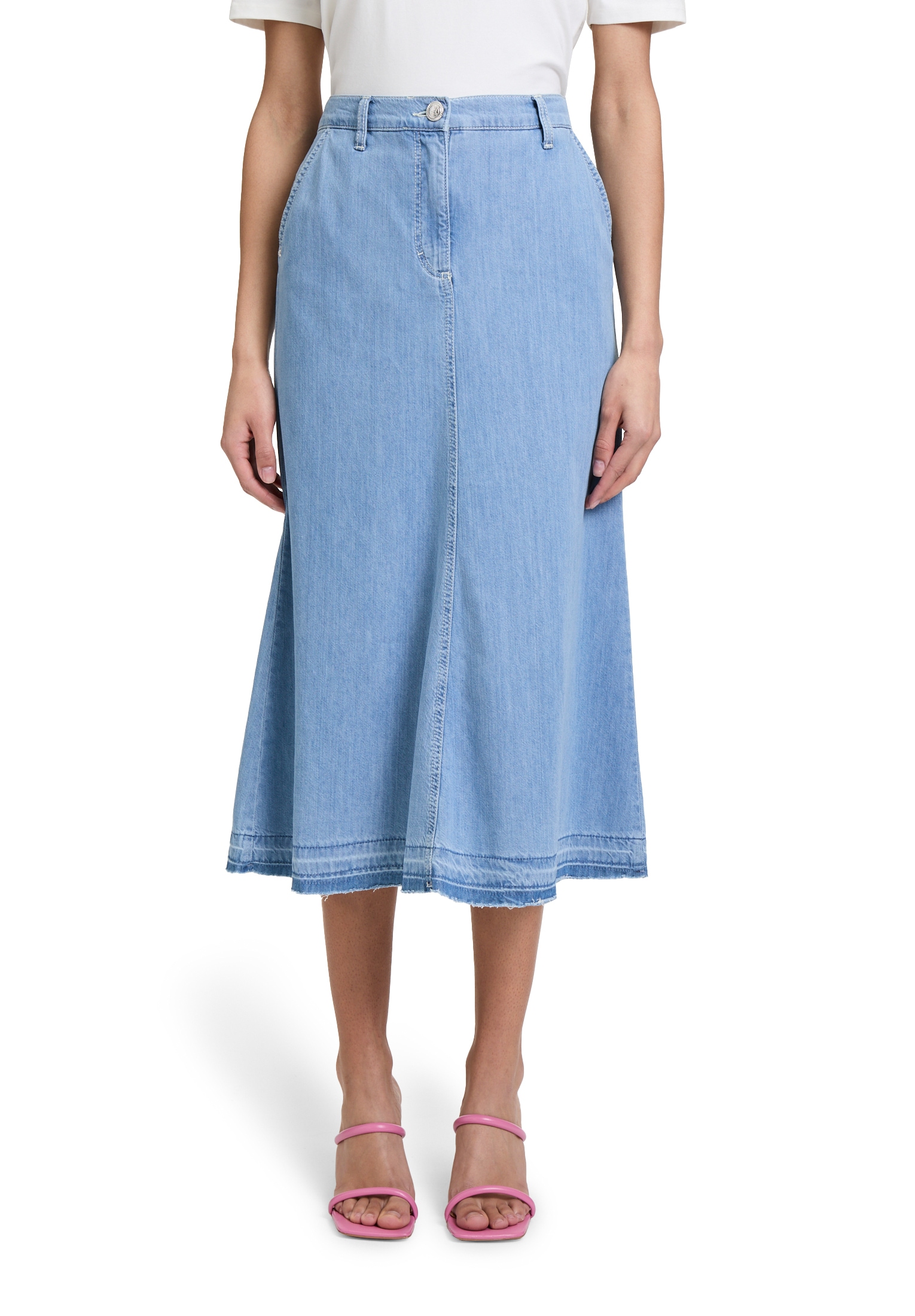 Betty Barclay Jeansrock »Jeansrock mit offenem Saum«