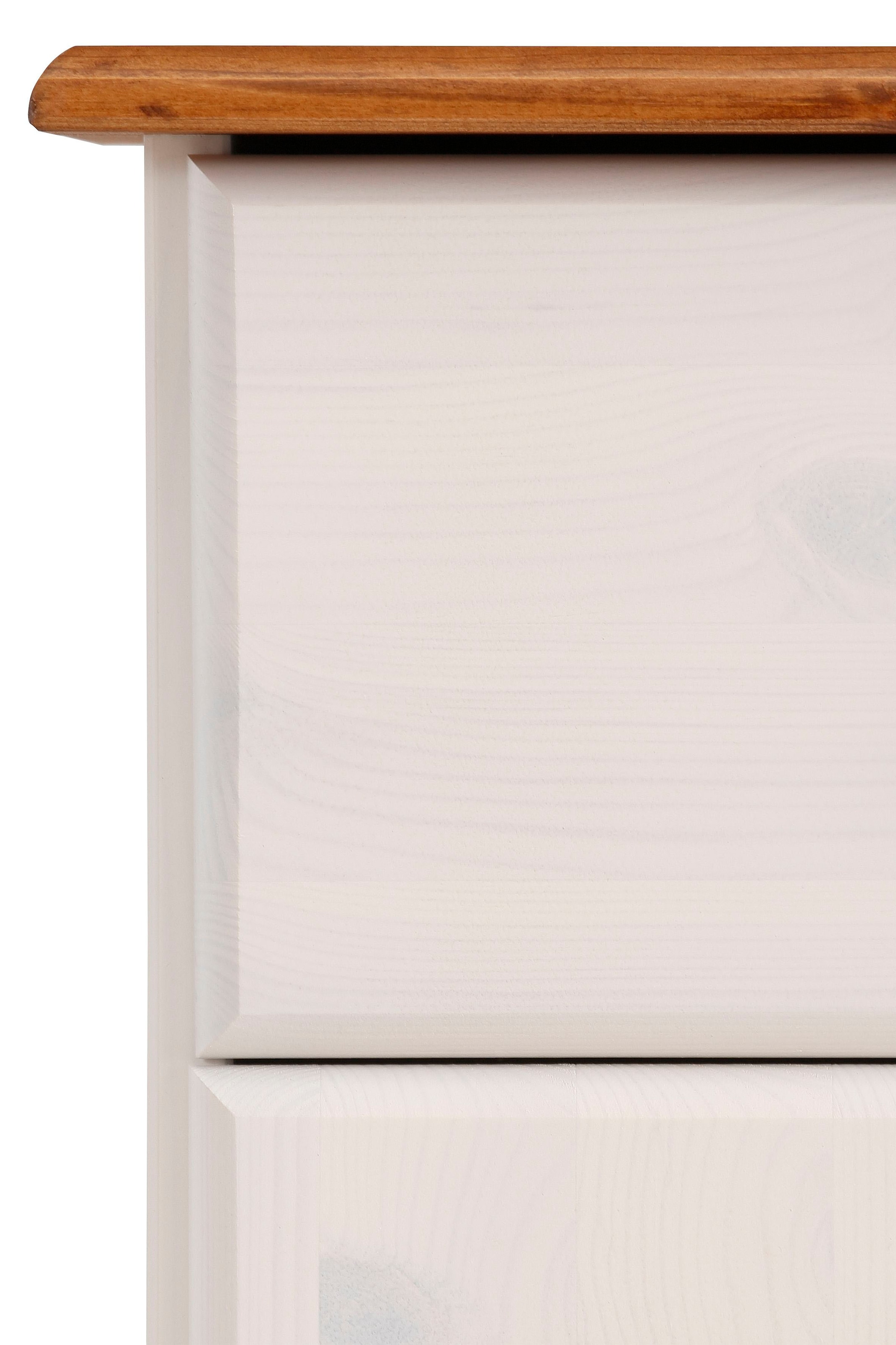 Home affaire Sideboard »Mette«, Kommode mit gefrästen, kugelförmigen Füßen, Breite 80 cm