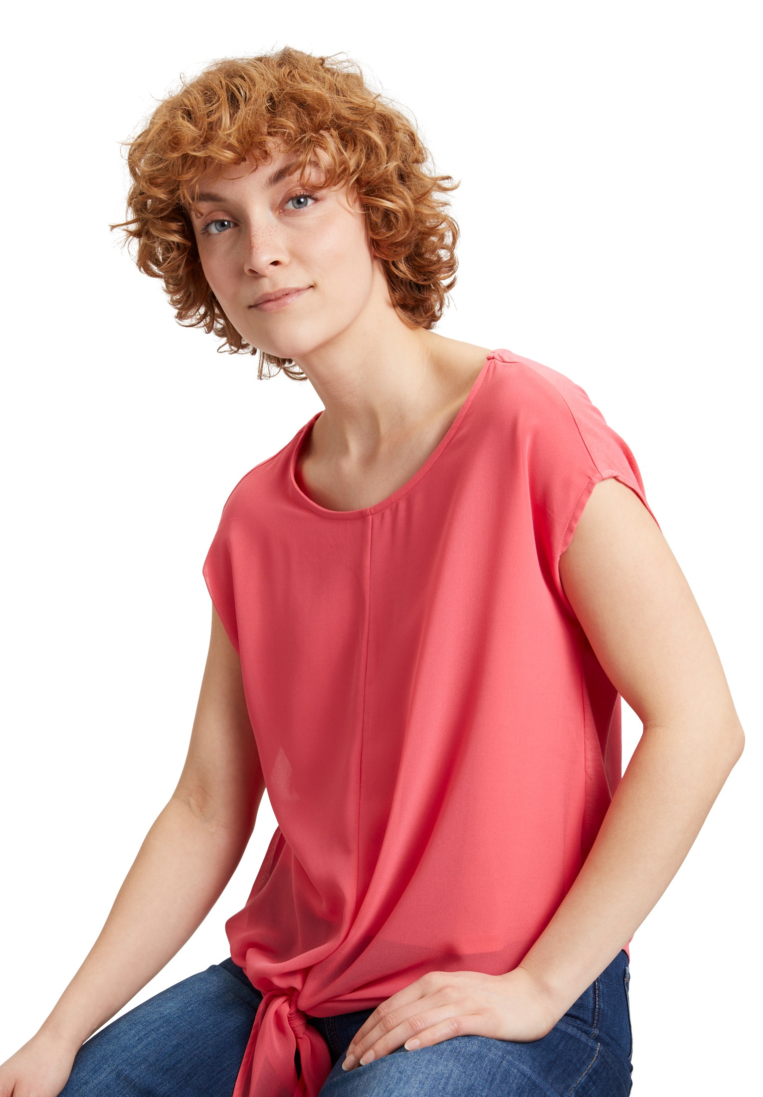 Cartoon T-Shirt »Rundhals-Shirt mit Schleifenknoten«