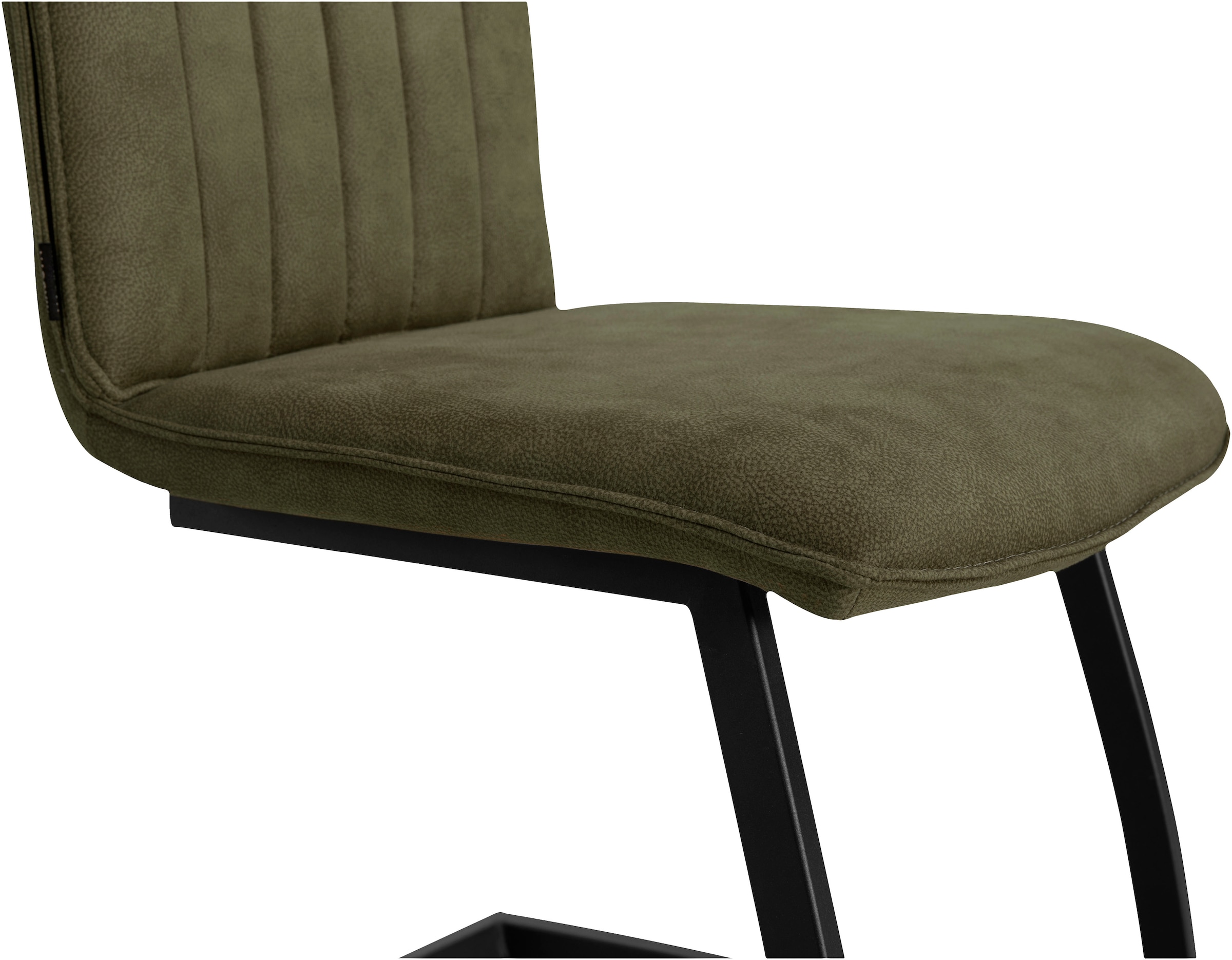 OMG Design Freischwinger »Amara«, (Set), 2 St., Stoff, Esszimmerstuhl, Küchenstuhl, pflegeleichter Bezug
