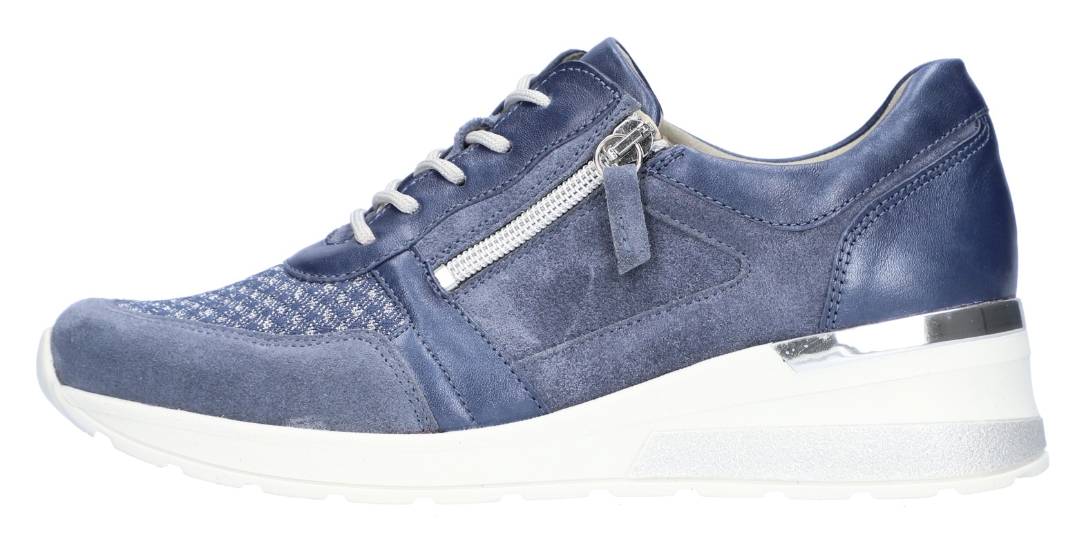 Waldläufer Keilsneaker »H-CLARA«, Schnürer, Halbschuh, Freizeitschuh mit Metallic-Einsatz