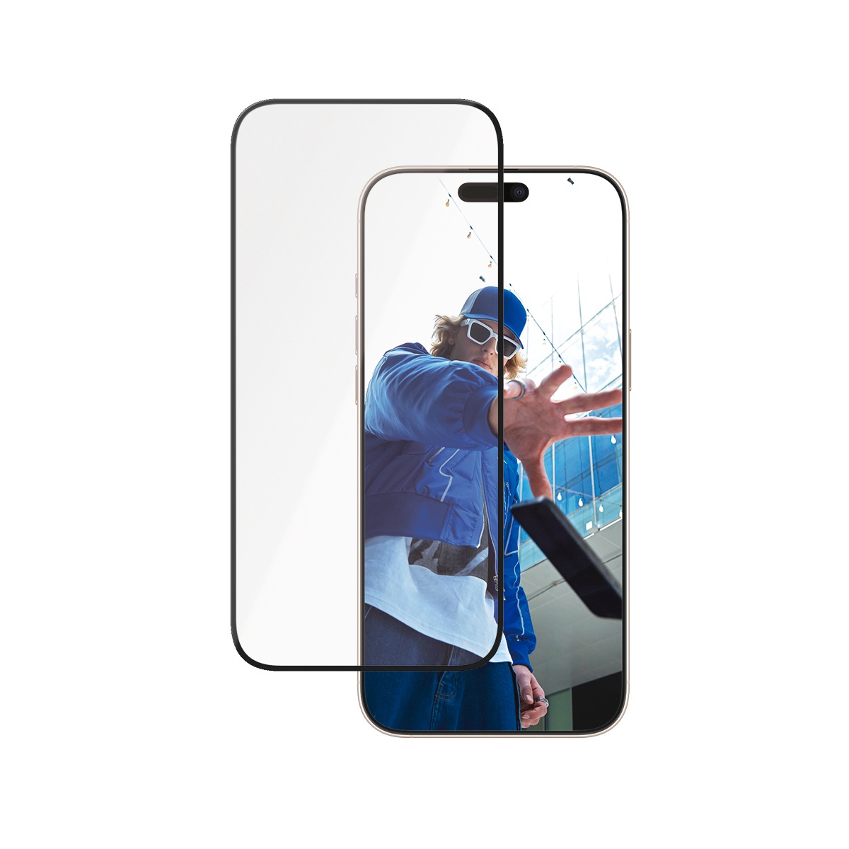 PanzerGlass Displayschutzglas »Ceramic Screen Protection«, für Apple iPhone 16 Pro Max, Displayschutzfolie, Schutzfolie, Bildschirmschutz, kratz- & stoßfest