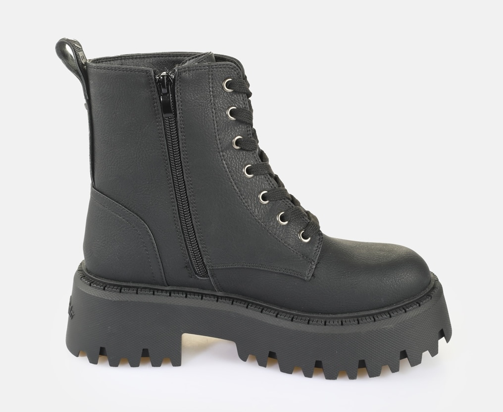 Buffalo Schnürboots »Aspen Lace Up Warm«  Plateauboots, Bikerboots mit Schnürung und Reißverschluss