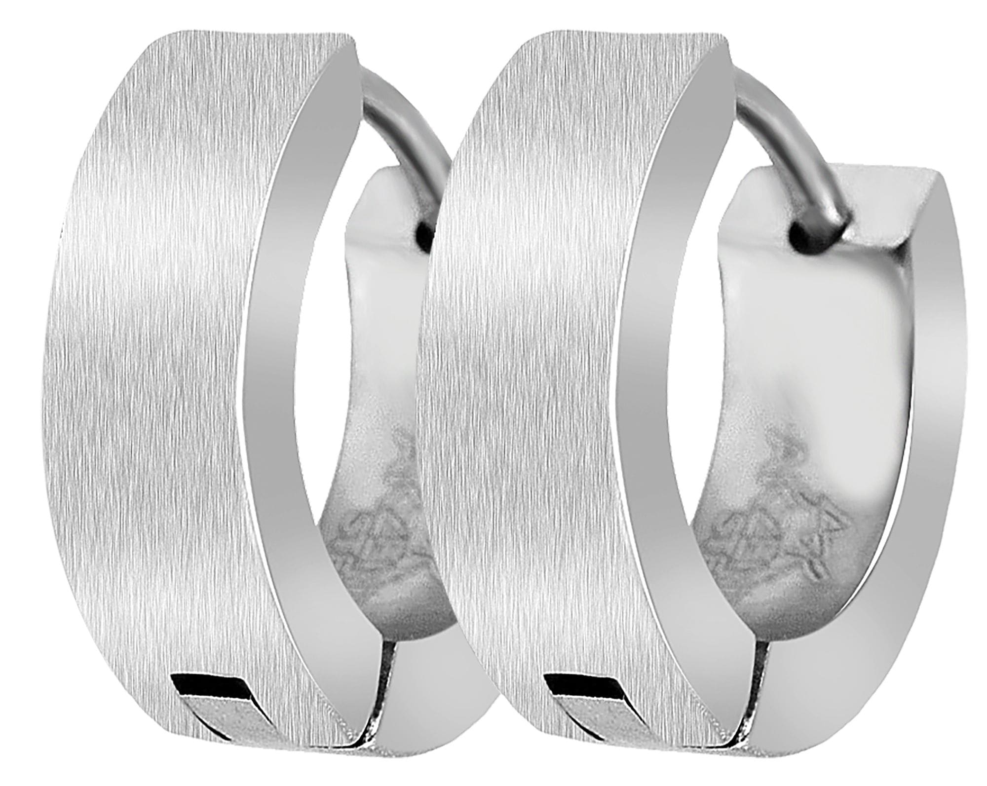 Adelia´s Paar Creolen »Damen Ohrringe ¿ Klappcreole aus Edelstahl«