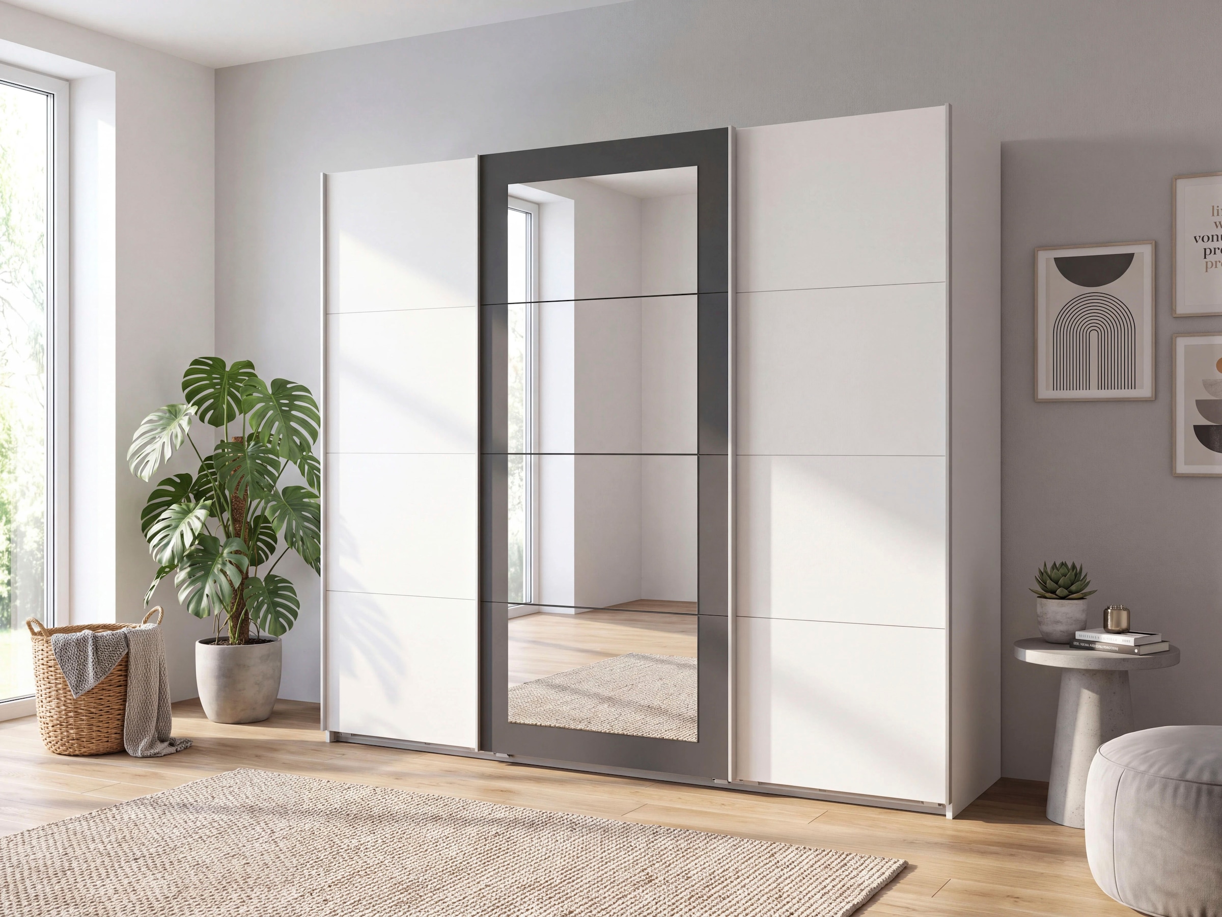 Wimex »RINTELN mit Spiegel, erhältlich in den Breiten: 225cm, 270cm & 313cm« 3-türiger Schrank in verschiedenen Farben erhältlich