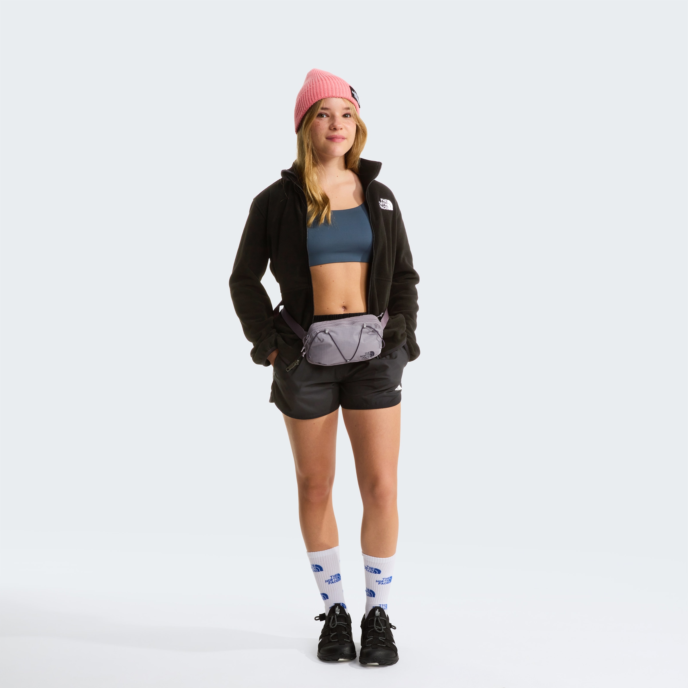 The North Face Fleecejacke »TEEN GLACIER FZ ZIP IN JACKET« mit Zip-In-Funktion, weiches und strapazierfähiges Material