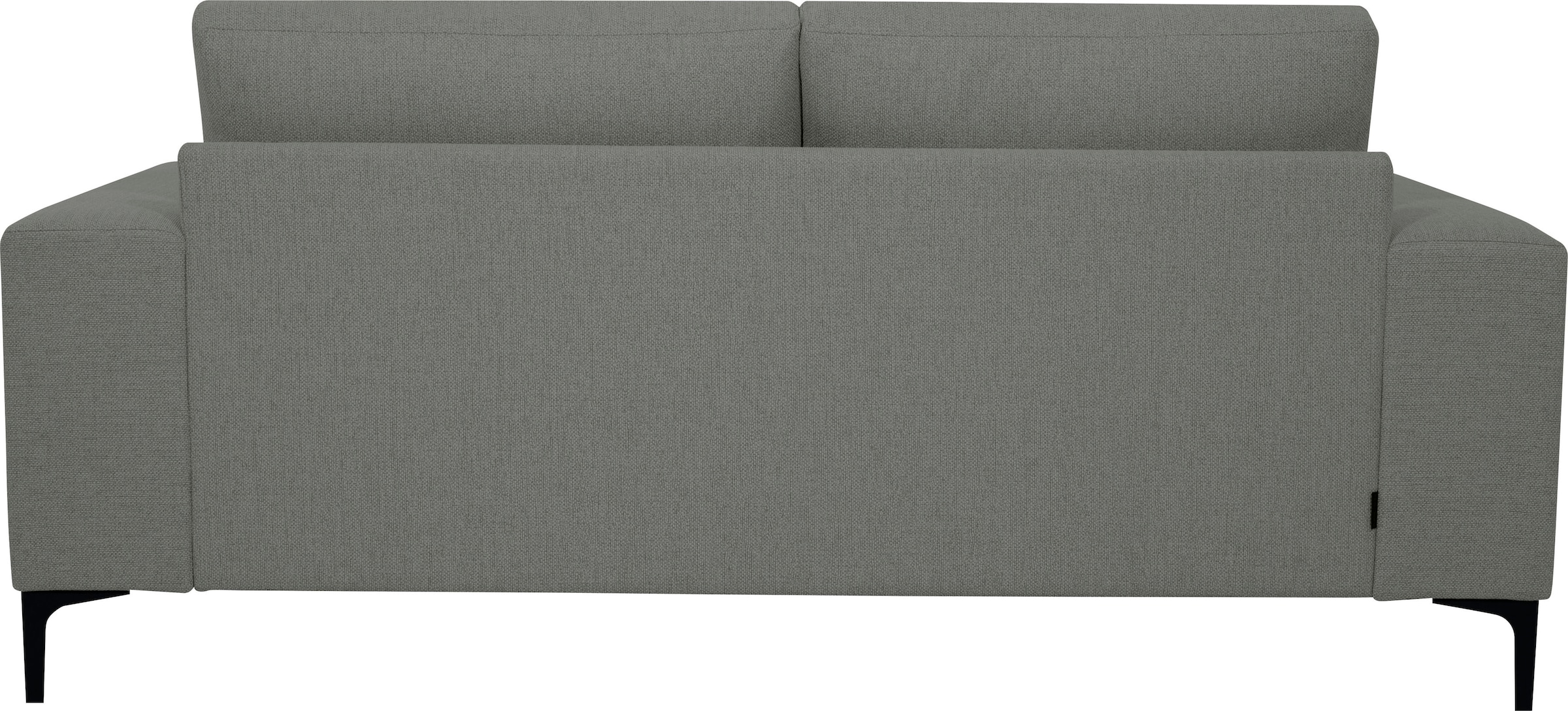 Places of Style 2-Sitzer »Xander«, Breite 164 cm, Webstoff, Soft-Touch Chenille, schwarze Metallfüße