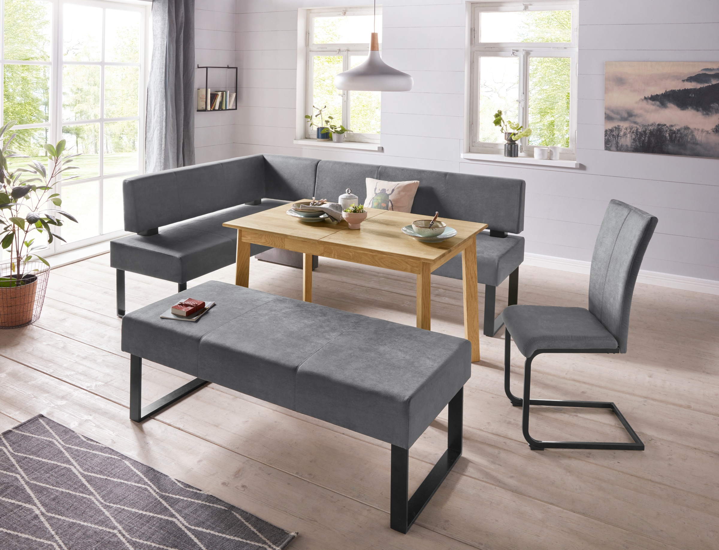 Home affaire Sitzbank »Oliver« Breite 140cm, mit Metallgestell