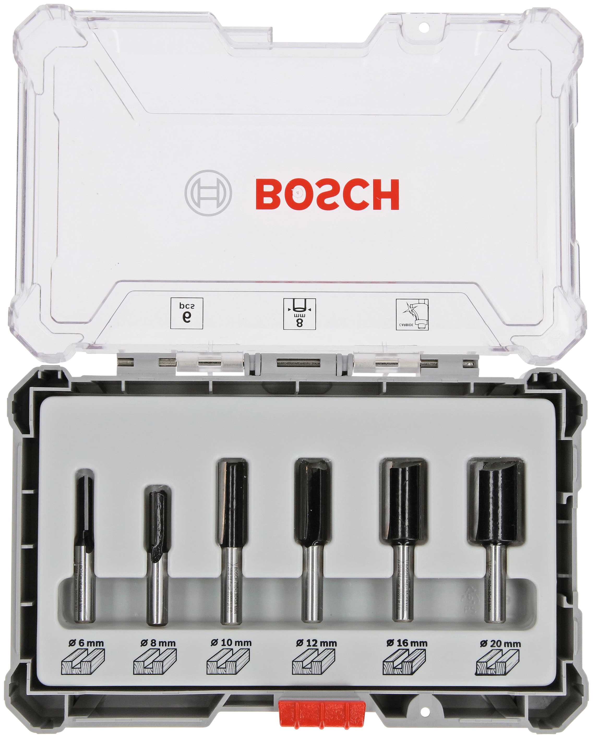 Bosch Professional Nutfräser »8-mm-Schaft«, (Set, 6 tlg.) online kaufen |  mit 3 Jahren XXL Garantie