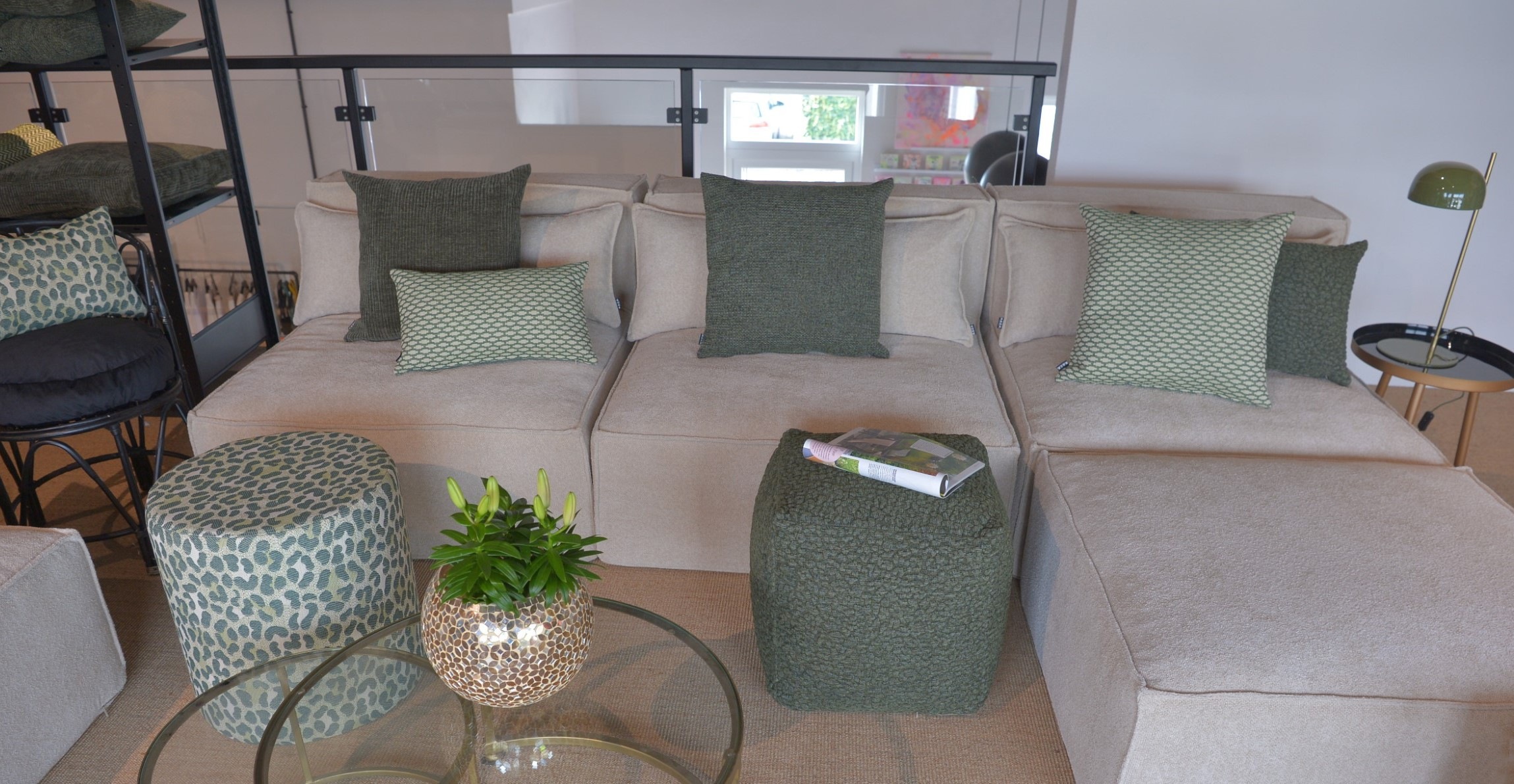 H.O.C.K. Dekokissen »Nalou« Sofakissen inkl. Füllung, 50x50cm, Dekokissen, gemustert