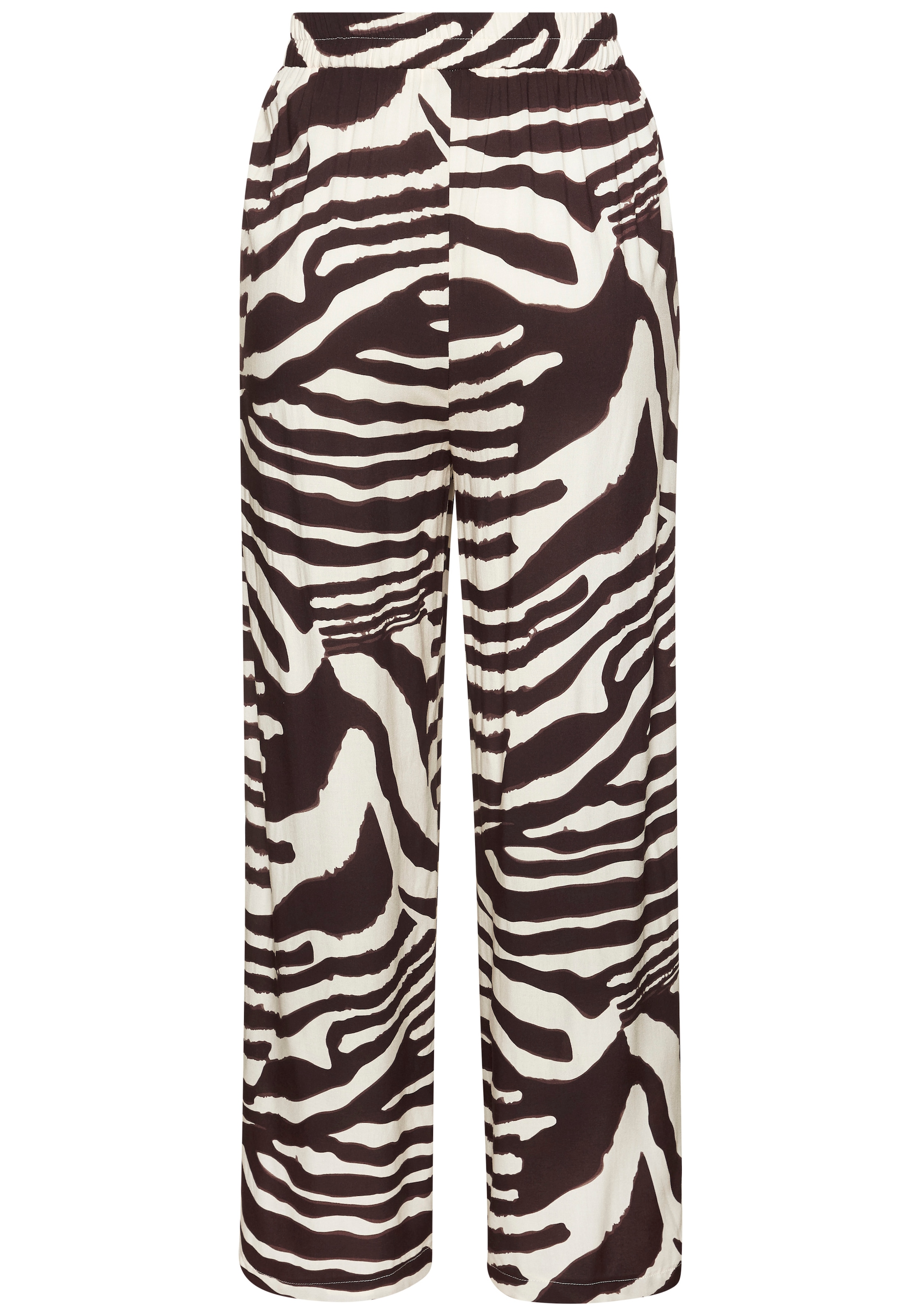 LASCANA Palazzohose  mit Animalprint, Schlupfhose, Wide-Leg, luftige Sommerhose, modisch