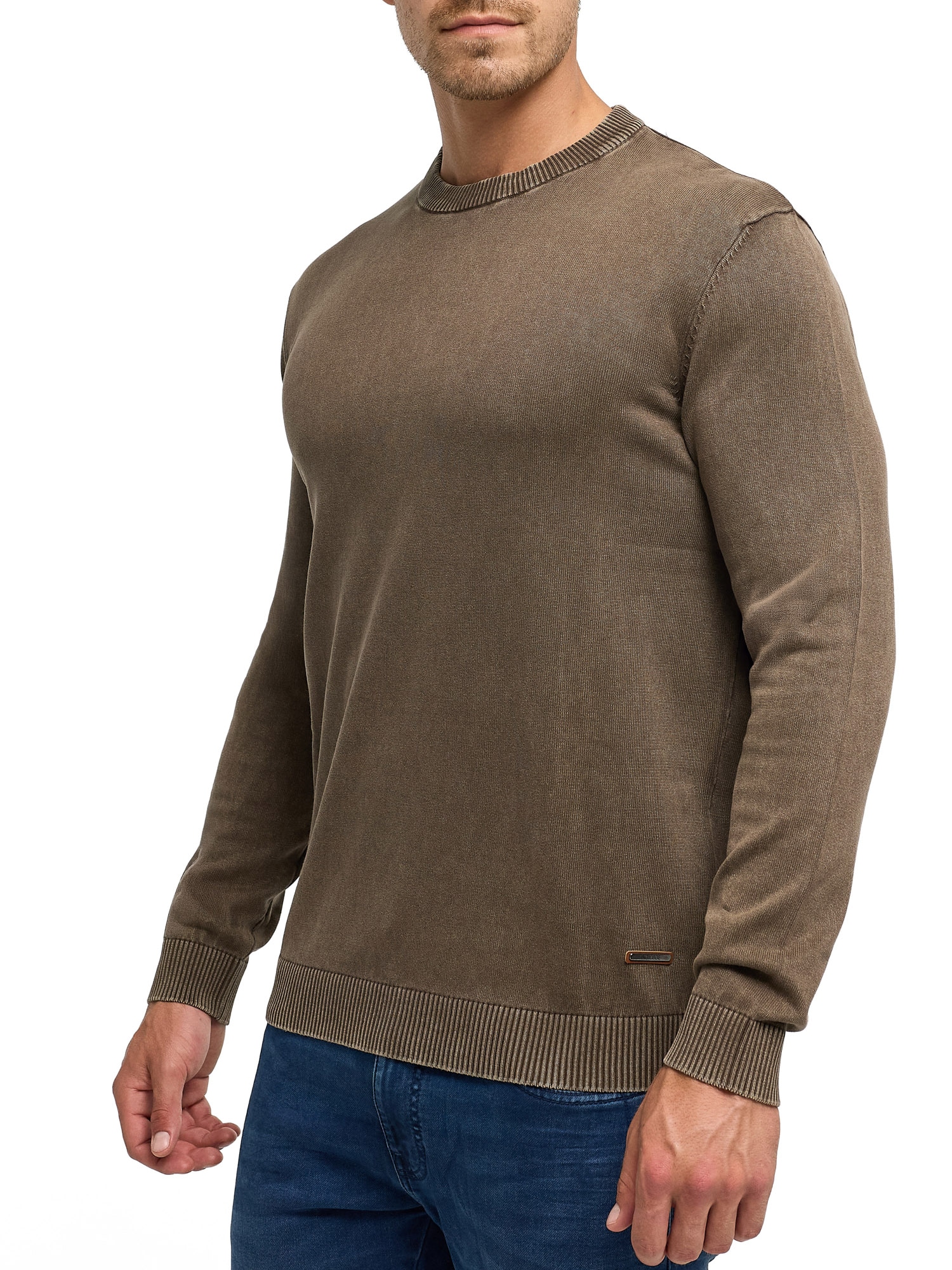 Indicode Rundhalspullover »INArkmill o-neck« Baumwolle, regular fit
