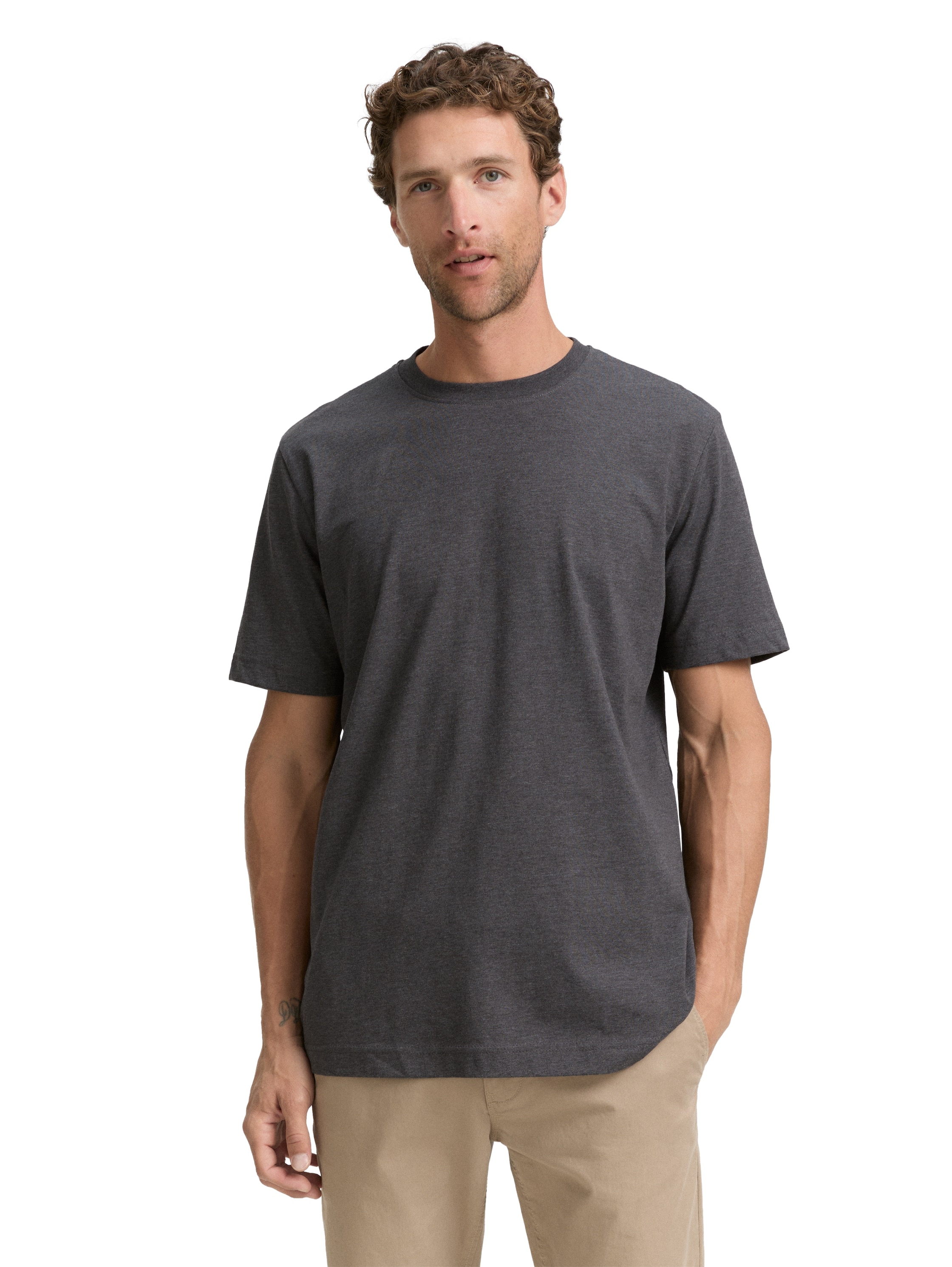 TOM TAILOR T-Shirt Packung, 2 Stk. tlg. mit Logo Print