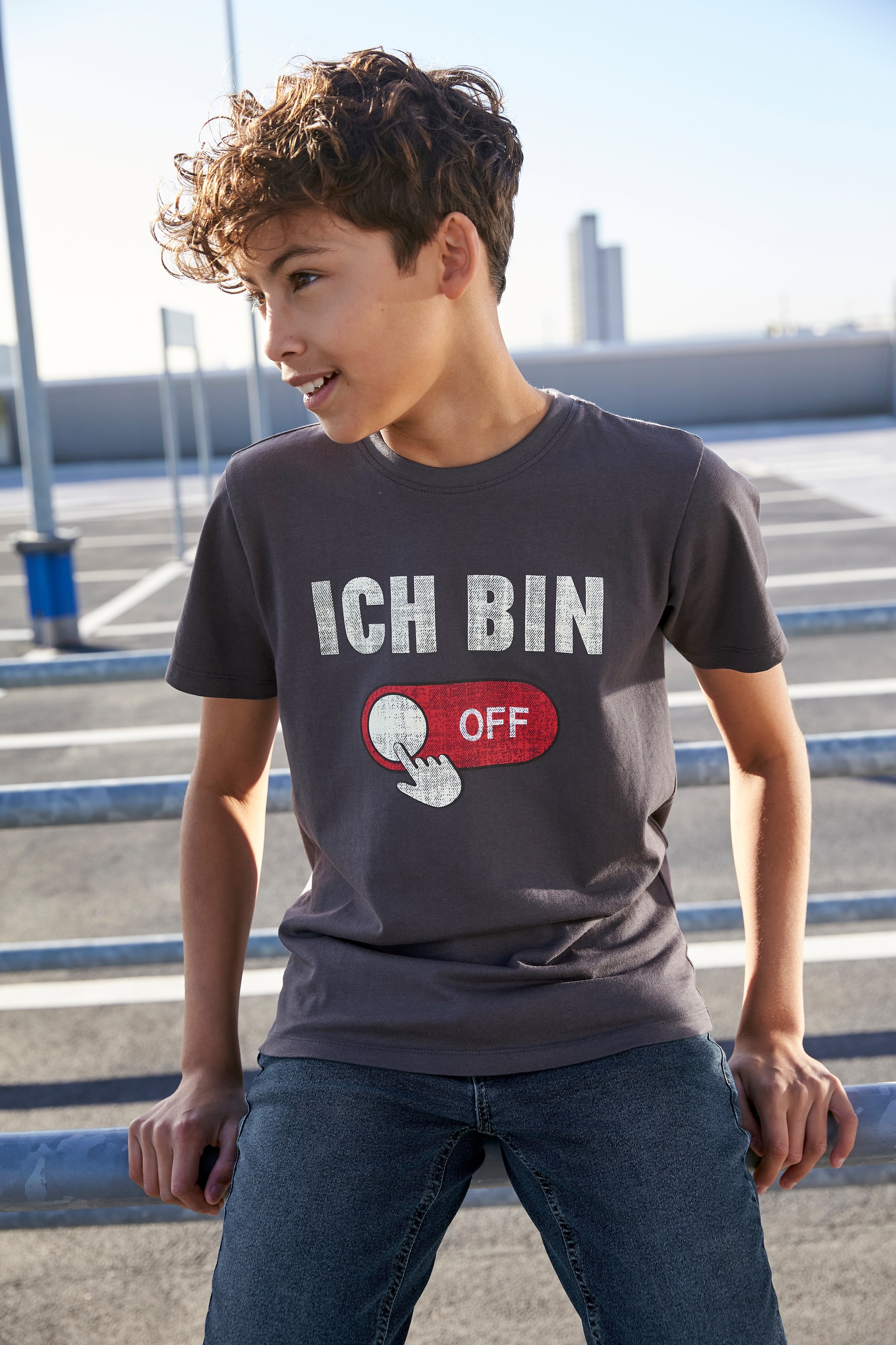 KIDSWORLD T-Shirt »ICH OFF...«, Sprücheshirt BIN bei