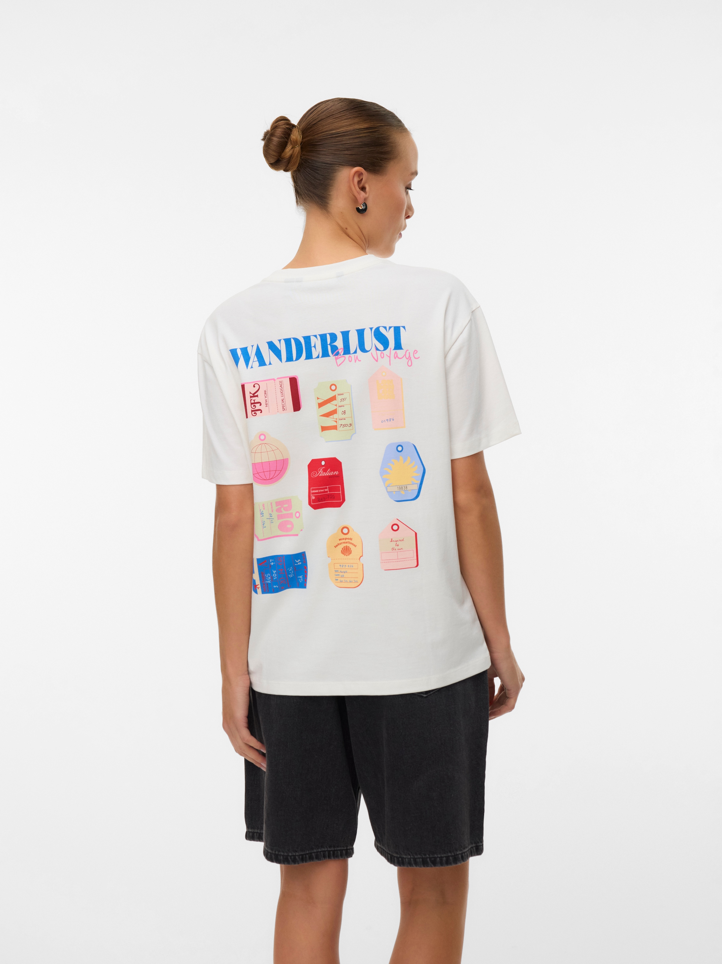 Vero Moda T-Shirt »VMNINNA MIA SS TOP BOX JRS« Baumwolle, Rückenprint