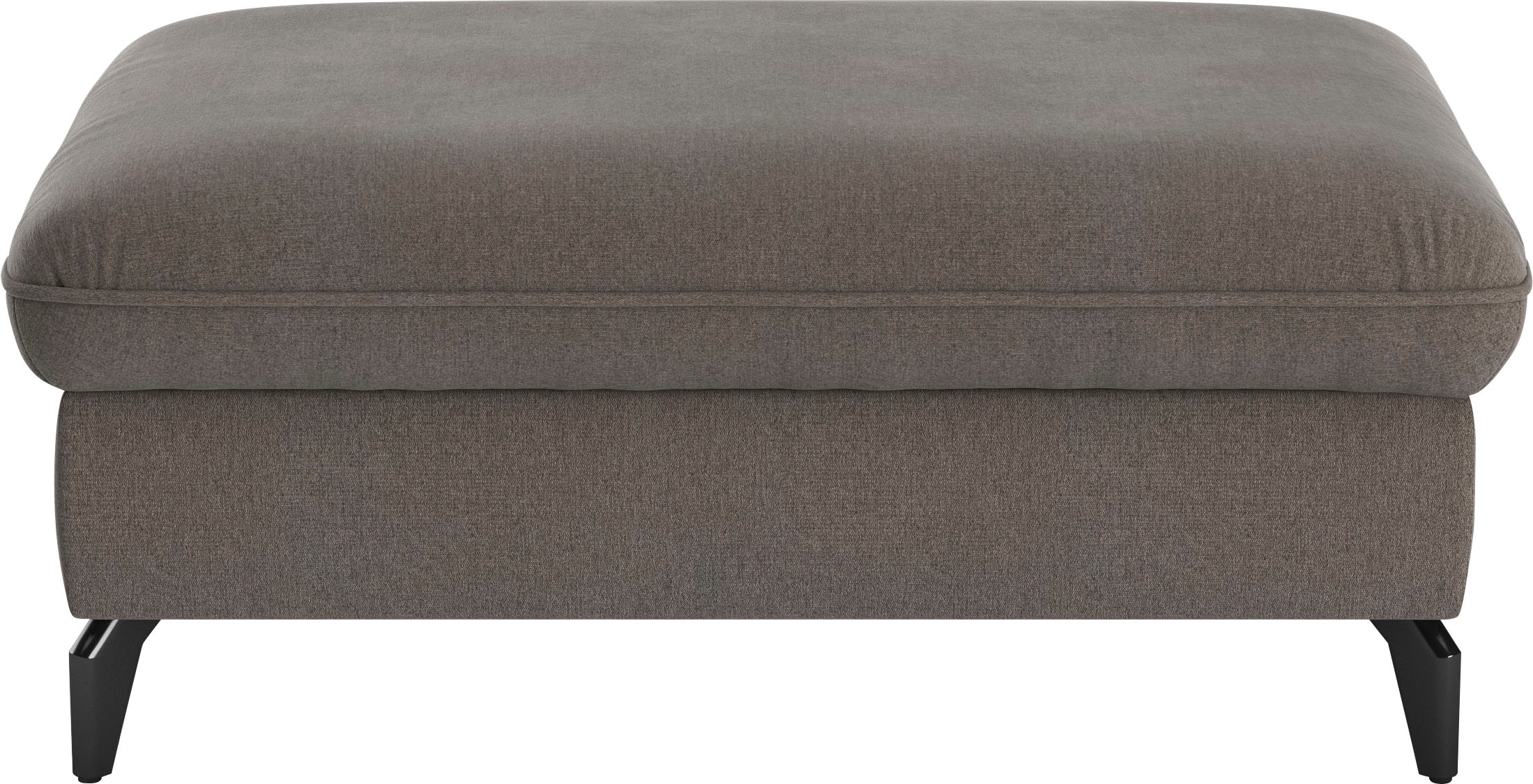 sit&more Polsterhocker »Leandro« mit schwarzen Metallfüßen