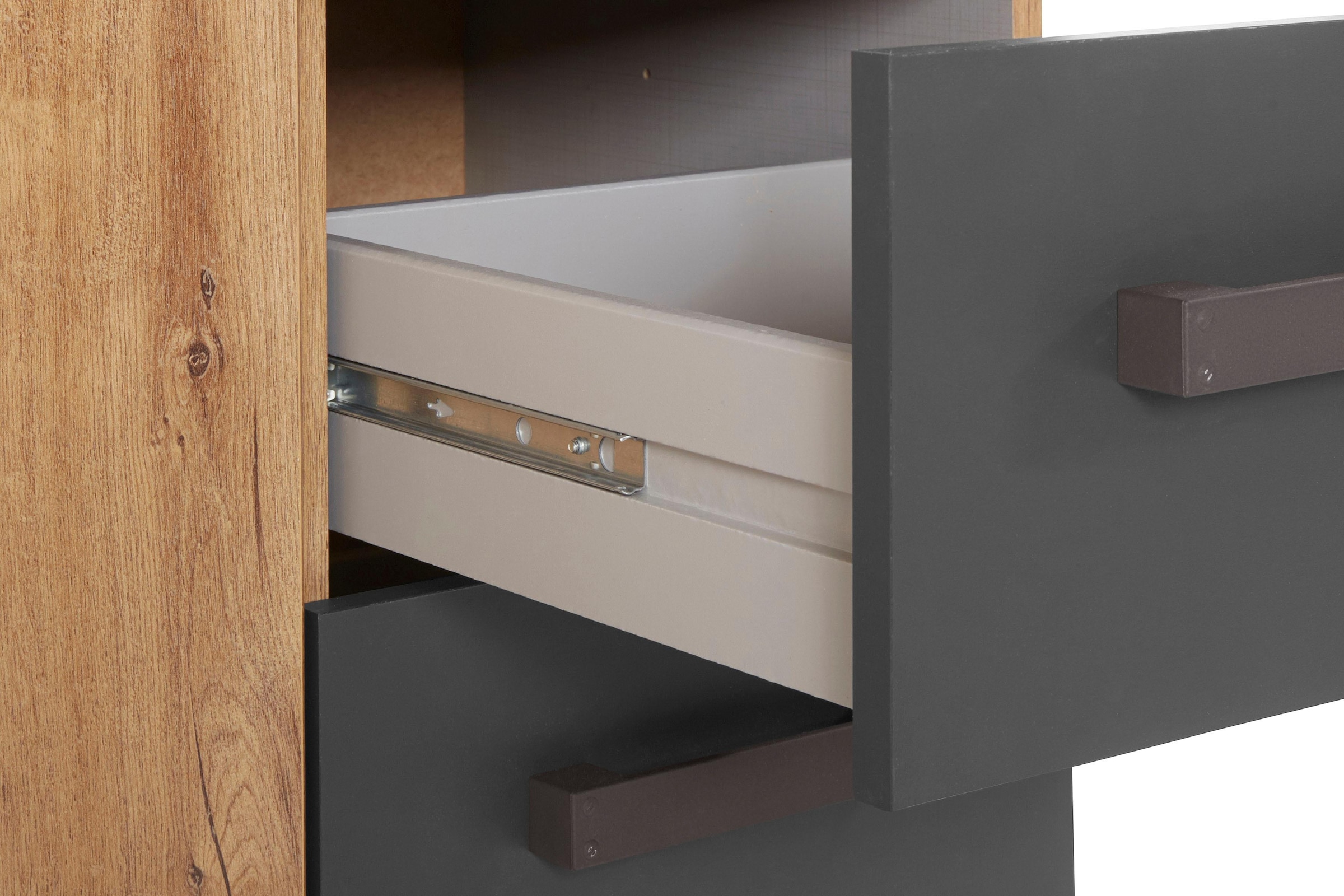 Wimex Kombikommode »Malmoe, Schrank mit 1 Tür und 4 Schubladen, Made in Germany«, im rusikalen look, Industrial Design, 81x41x83cm