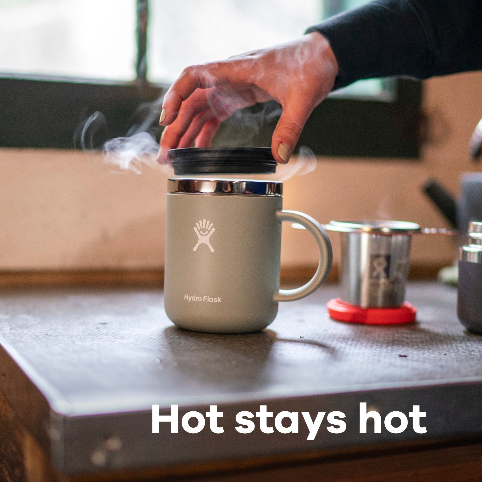 Hydro Flask Thermobecher »12 Oz Mug« Hochwertiger 18/8 Edelstahl