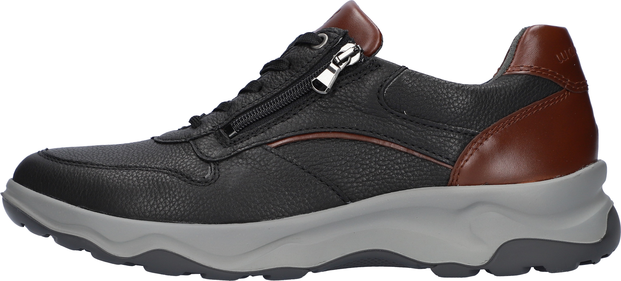 Waldläufer Sneaker »H-MAX«, Halbschuh, Schnürschuh mit seitlichem Reißverschluss, H-Weite