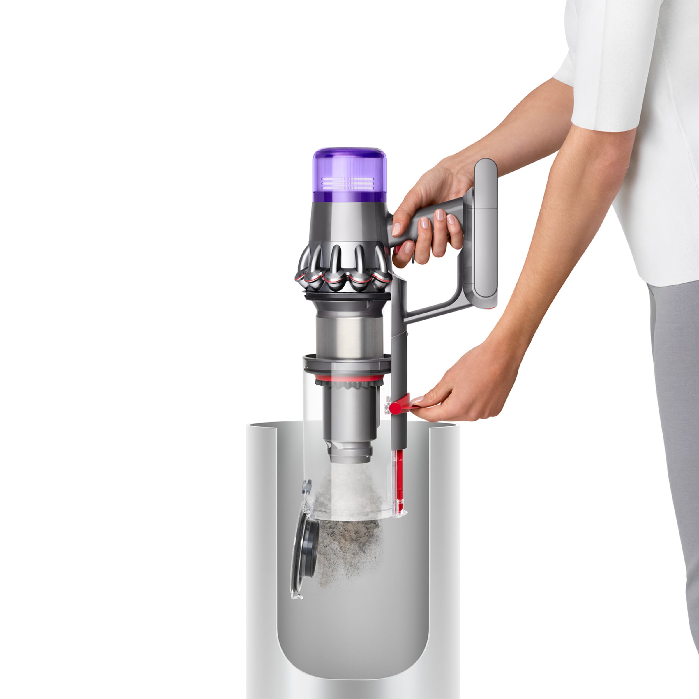 DYSON Akku-Hand-und Stielstaubsauger »V11™ Fluffy (Nickel/Rot)«