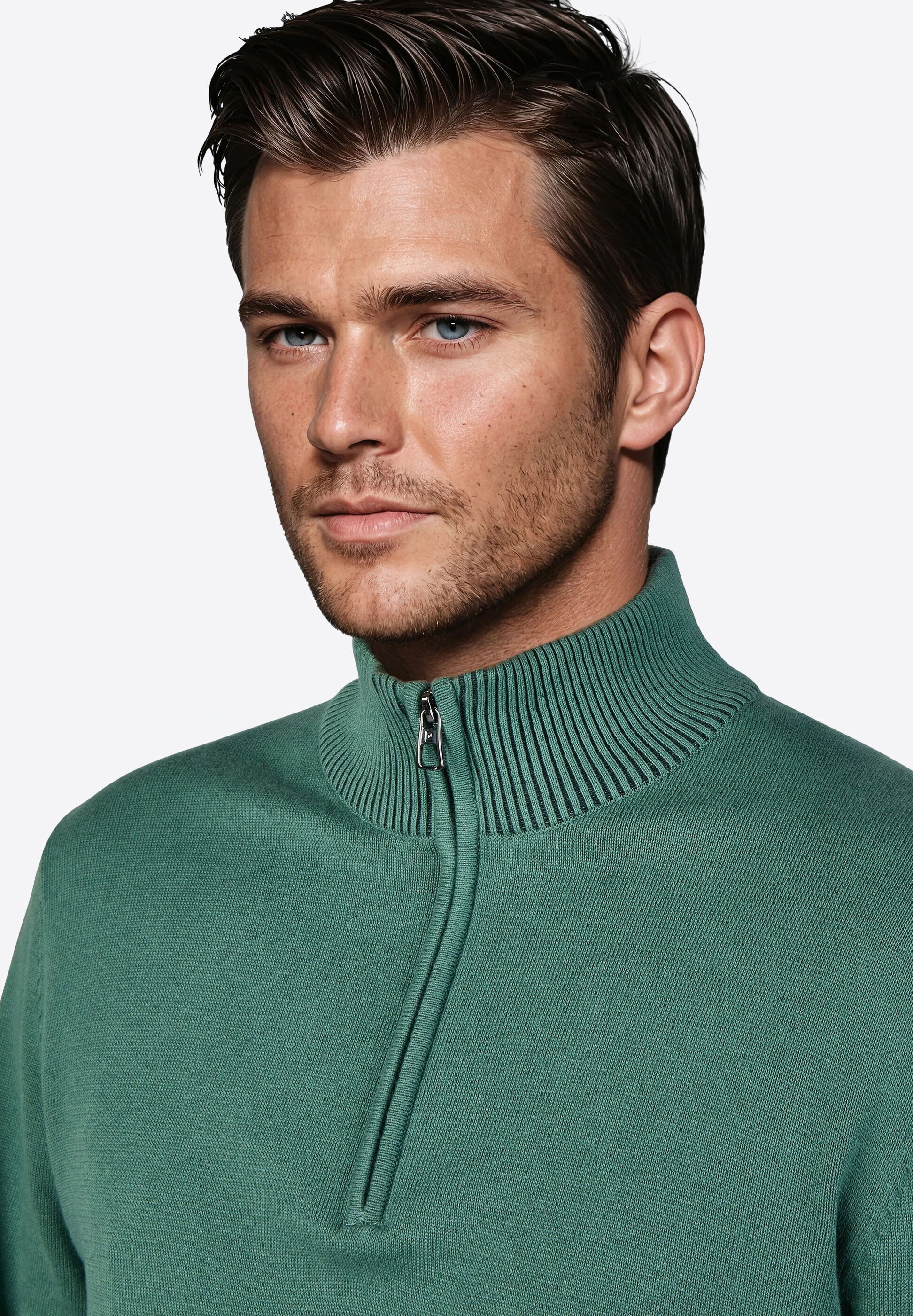 Pierre Cardin Rollkragenpullover »Pierre Cardin Pullover« mit Reißverschluss