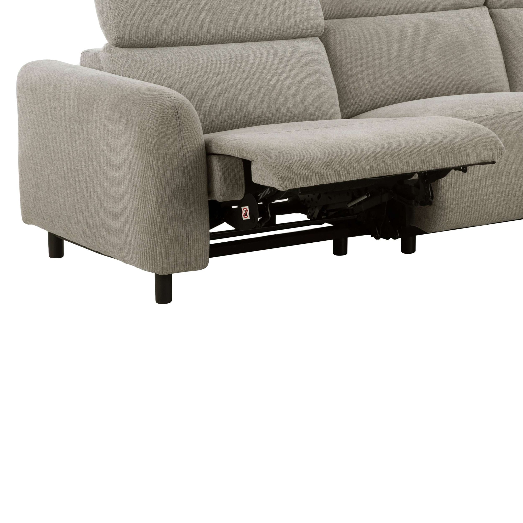 OTTO home Ecksofa »SKAANE Struktur, L-Form, 274 cm, manuelle/elektrische Relaxfunktion,« 274 cm, mit Kopfteilverstellung und man. oder elektr. Relaxfunktion