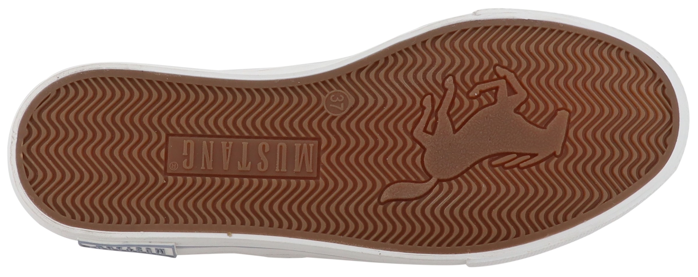 Mustang Shoes Plateausneaker »Magdalena«  Freizeitschuh, Halbschuh, Schnürschuh mit schöner Stickerei