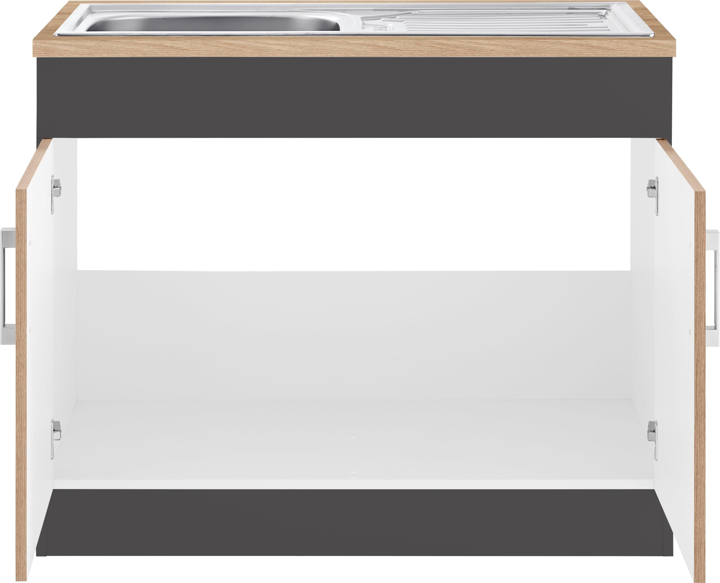 KOCHSTATION Spülenschrank »KS-Gera«, Breite 100 cm