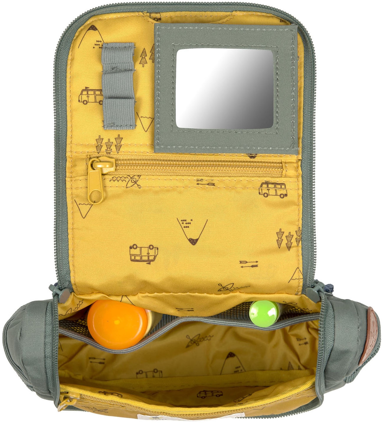 LÄSSIG Kulturbeutel »Adventure, Bus, Mini Washbag« PETA-approved vegan