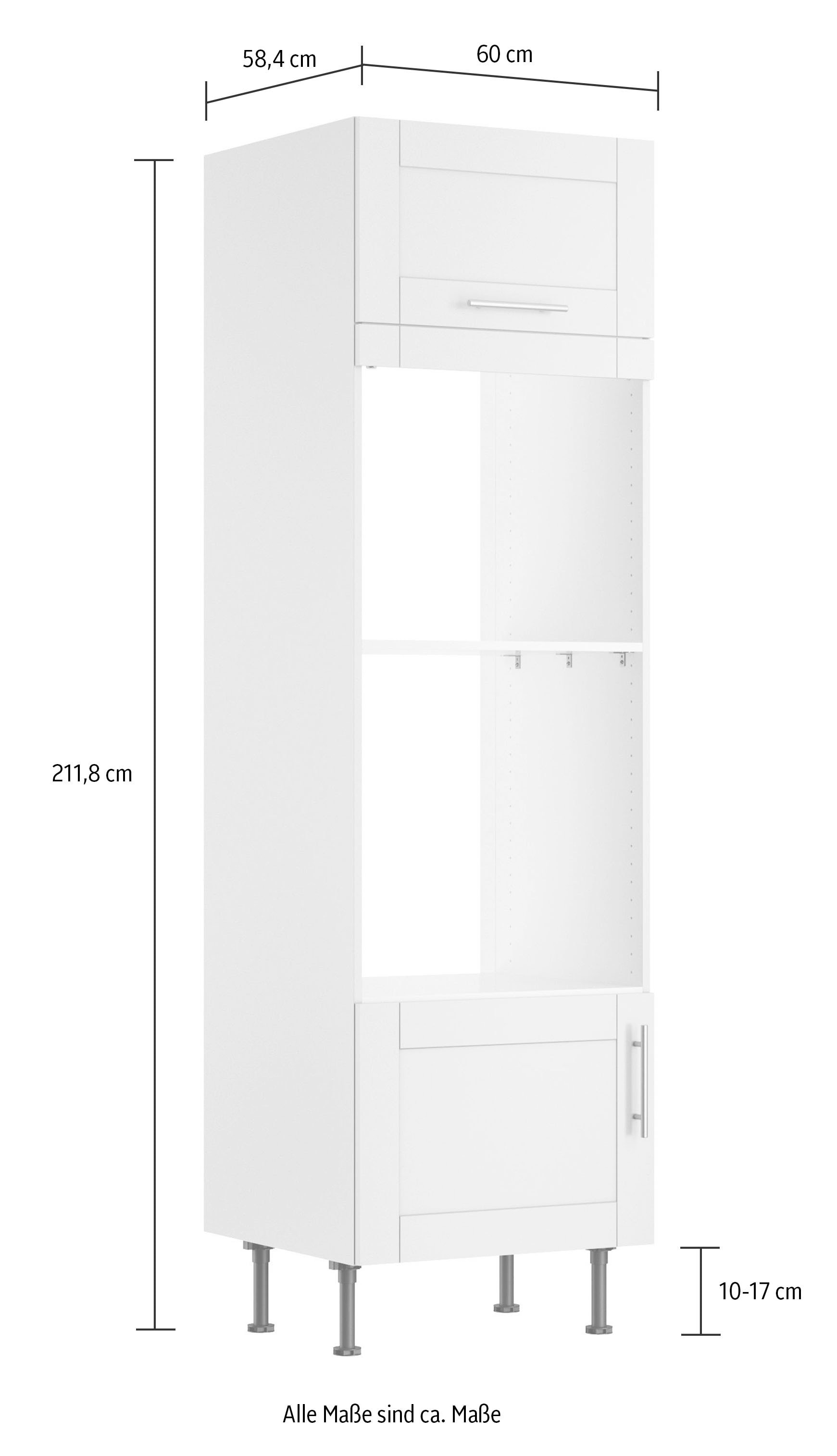 OPTIFIT Mikrowellenumbauschrank »Ahus«, Breite 60 cm