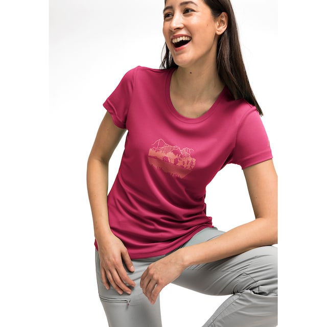 Maier Sports Funktionsshirt »Waltraut Print«, Funktional vielseitiges  T-Shirt mit hoher Passformstabilität bei ♕
